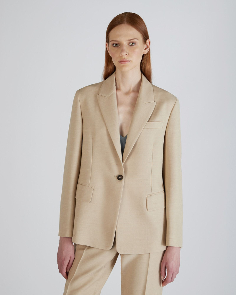 SLOWEAR Wide fit jacket in wool shantung outlook