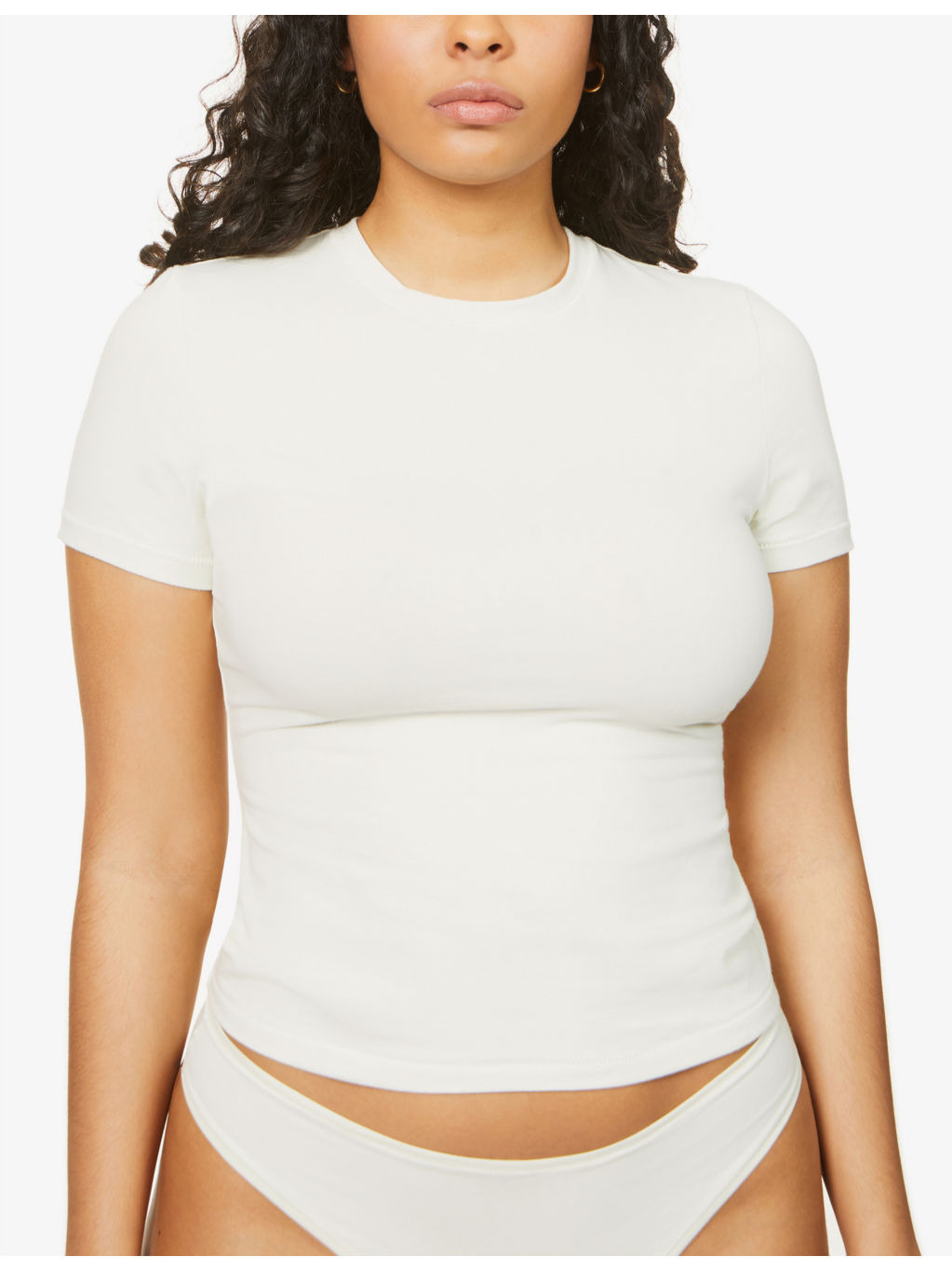 Round-neck cotton-jersey T-shirt - 5