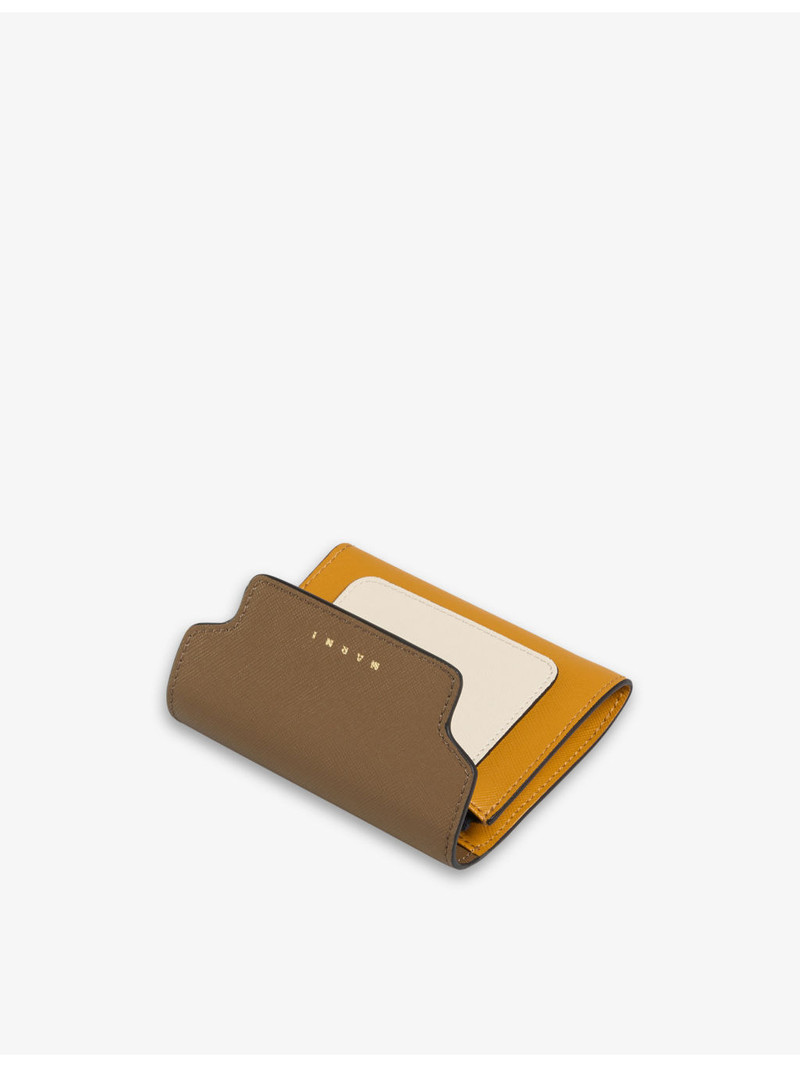 Marni Logo-print zip-up leather wallet outlook