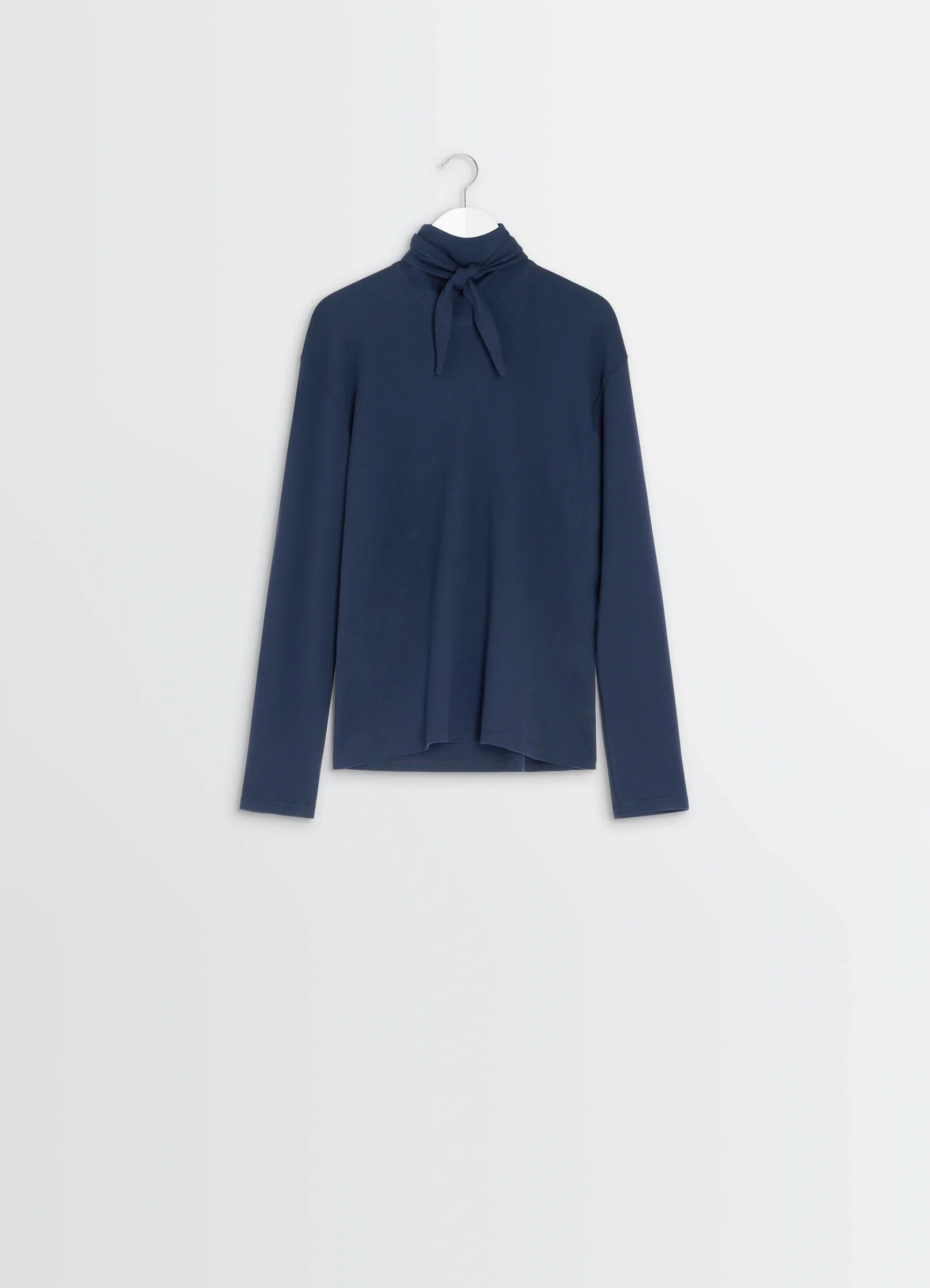 LONG SLEEVE FOULARD TOP - 1