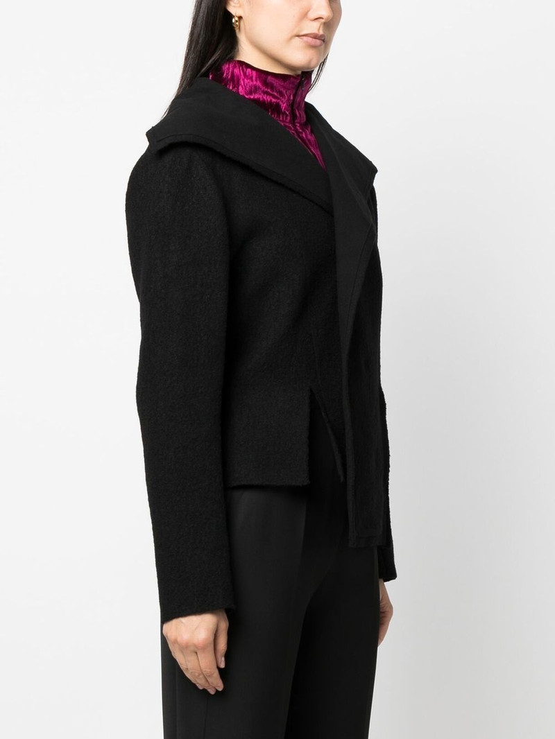 sailor-collar slit-detail jacket 3