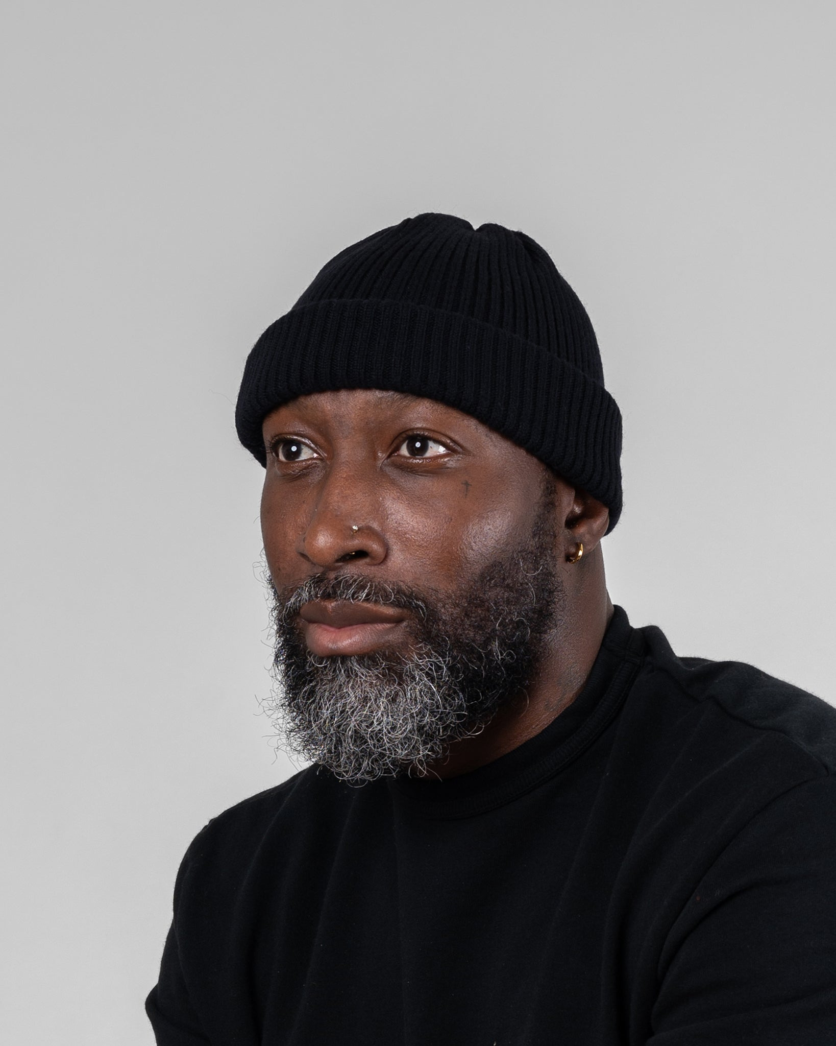 ROT-5078-BLK ROTOTO - Extra Fine Merino Hat - Black - 2