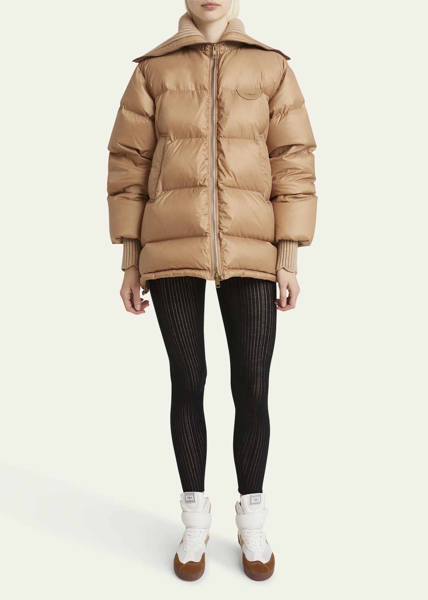 Puffer Drawcord Coat - 2