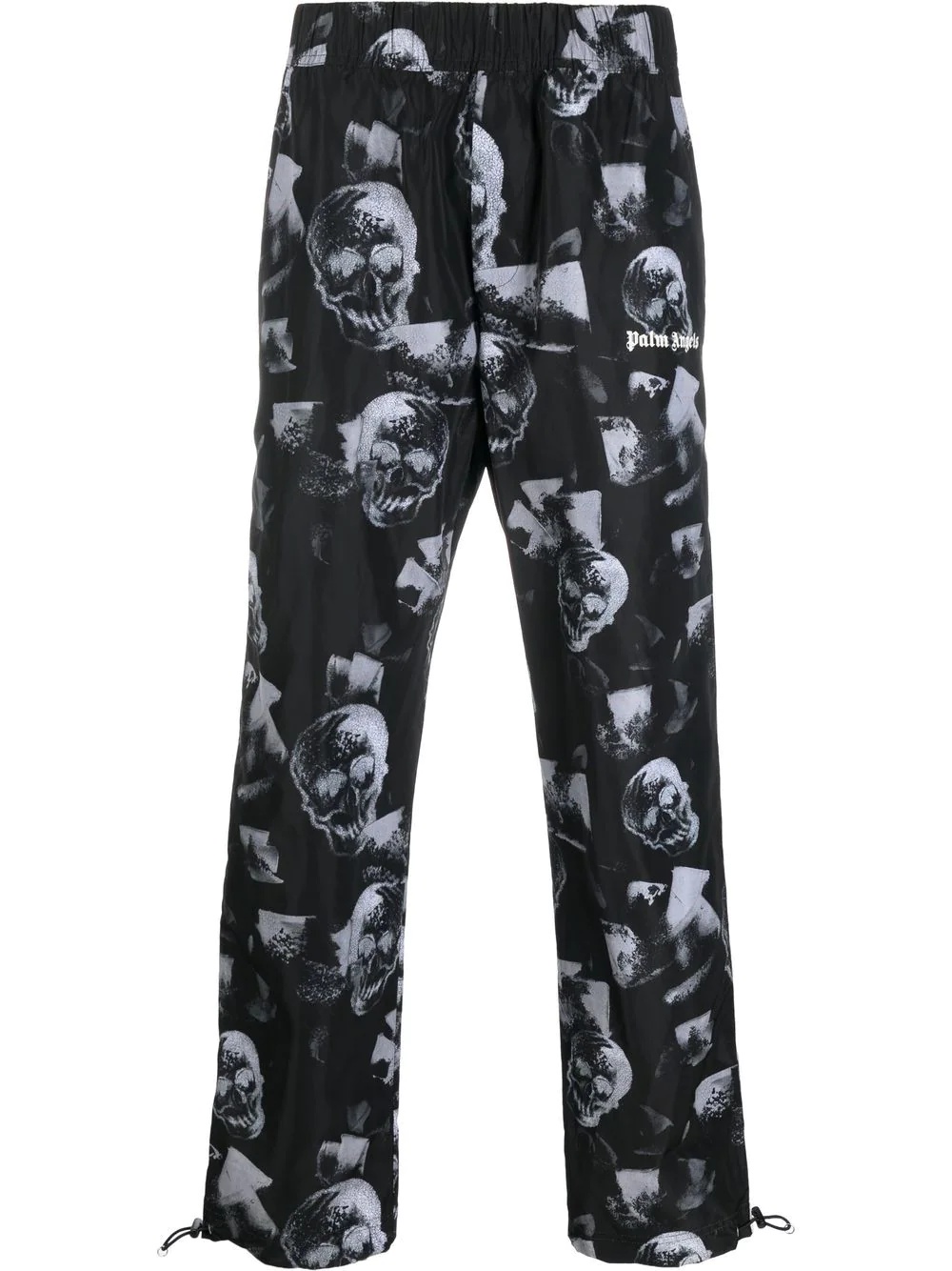 all-over skull-print trousers - 1