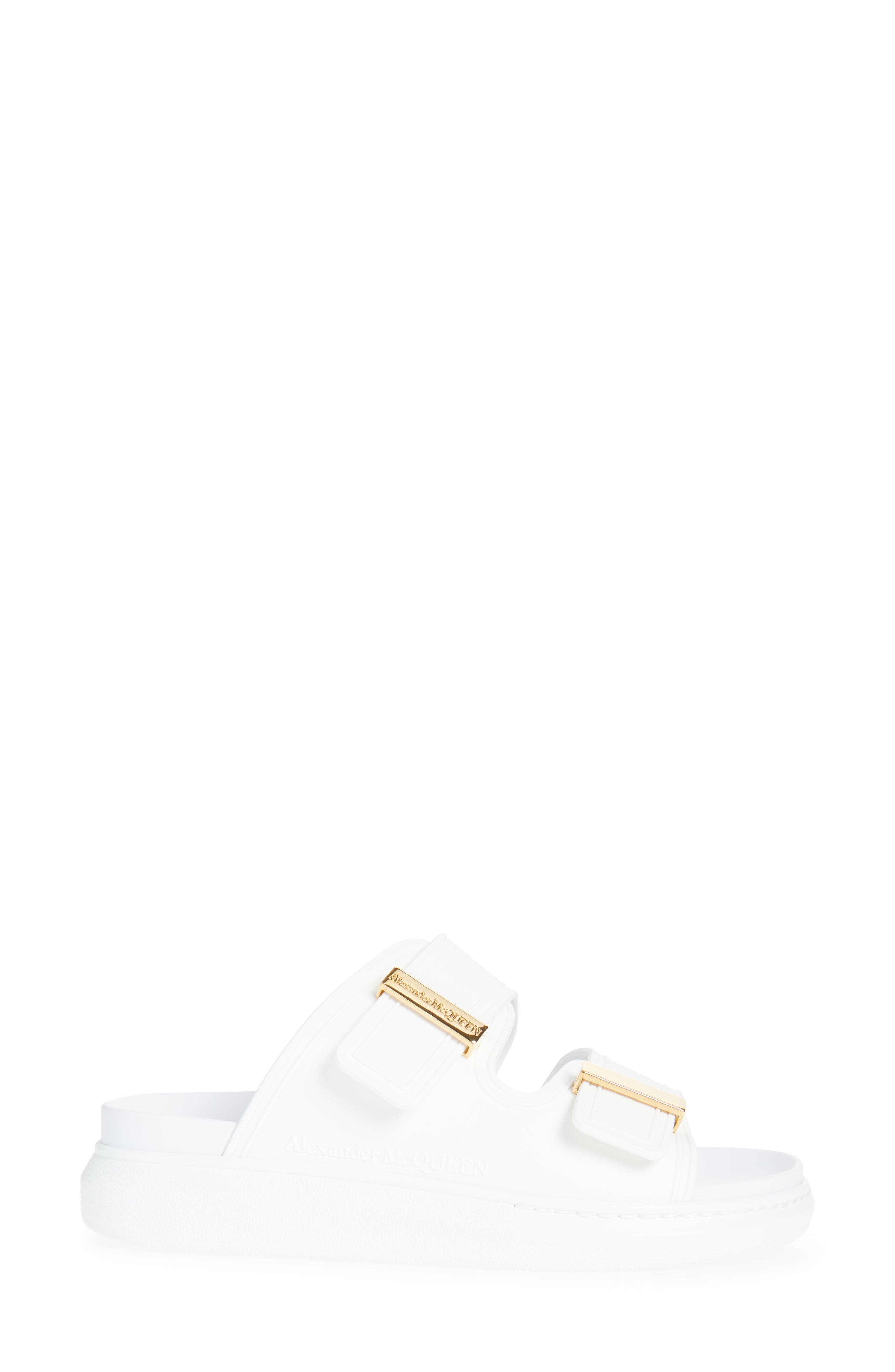 McQueen Hybrid Slide Sandal in New Ivory/Gold at Nordstrom - 3