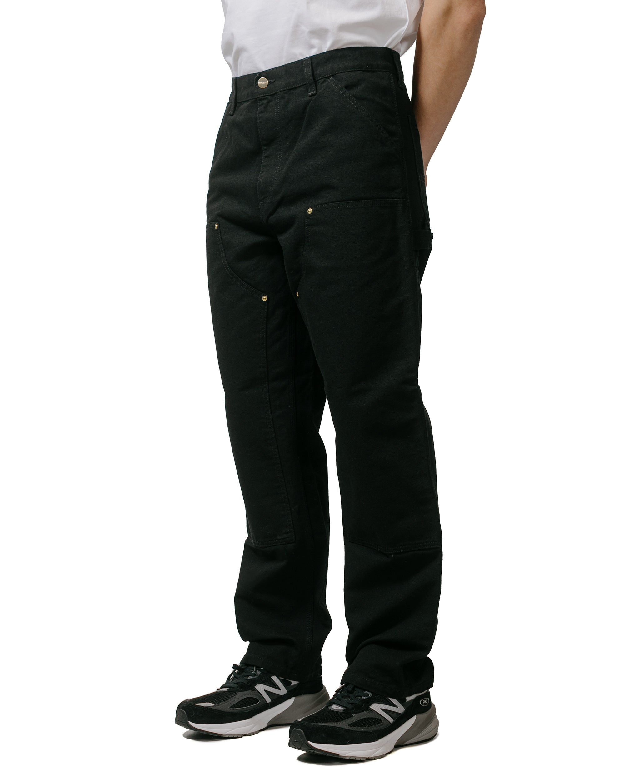 Carhartt W.I.P. Double Knee Pant Canvas Black Rinsed - 2