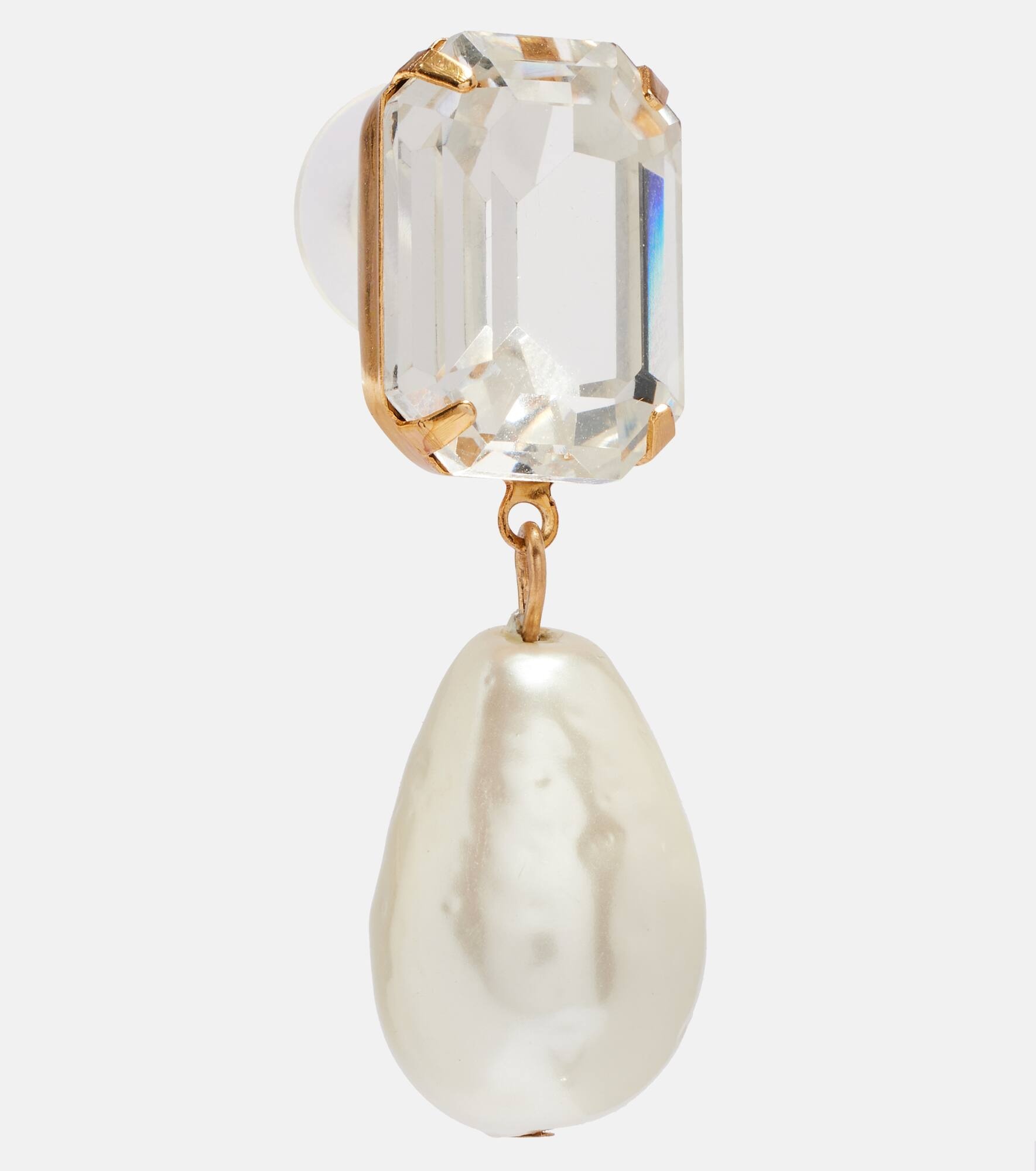 Liana gold-plated drop earrings - 2
