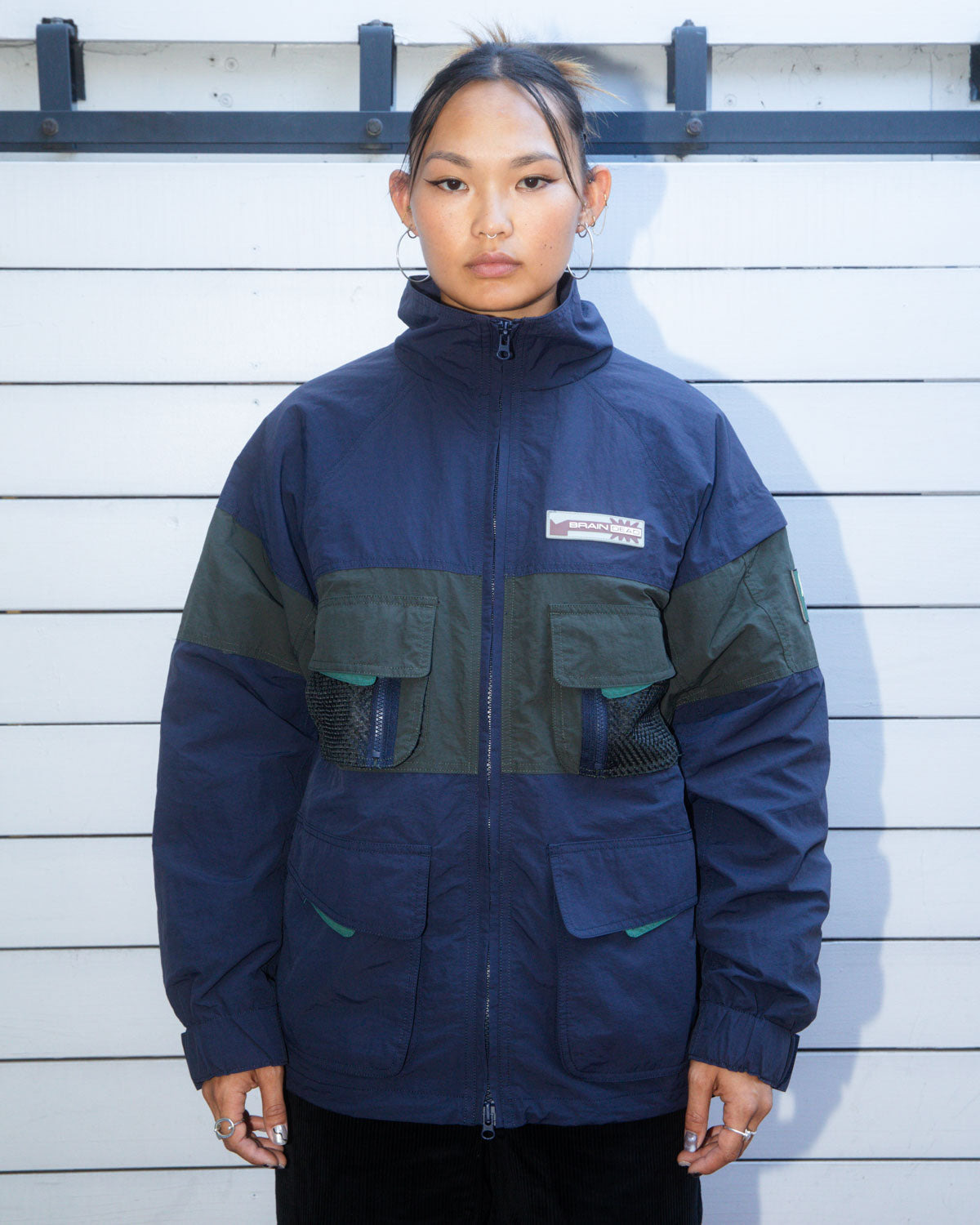 Paneled Snow Jacket - Navy - 8