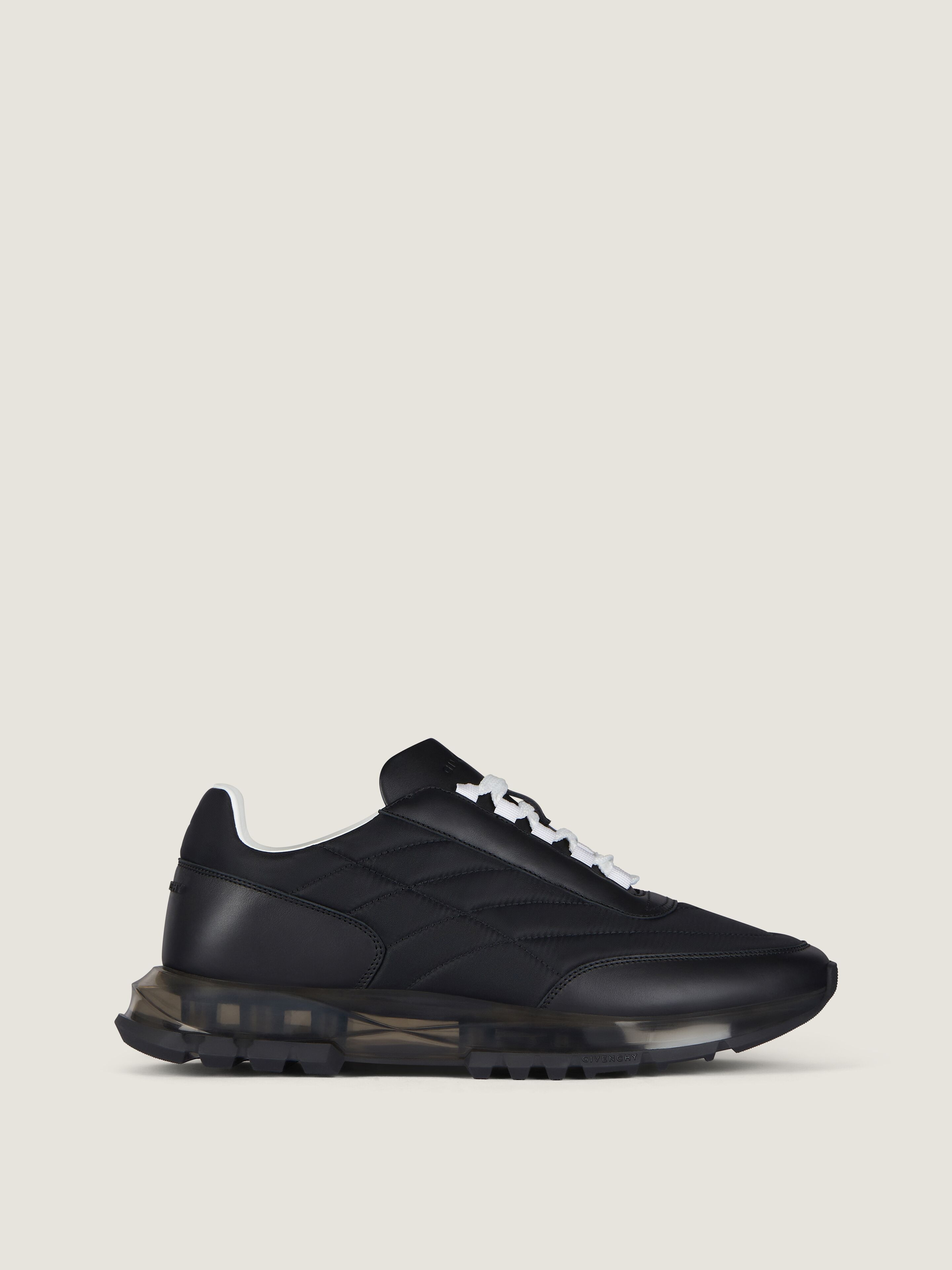 TRAINERS SNEAKERS IN PADDED NYLON AND LEATHER - 2