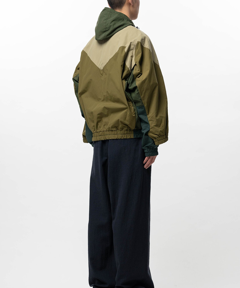 Double Sleeve Big Zip Nylon Jacket 9