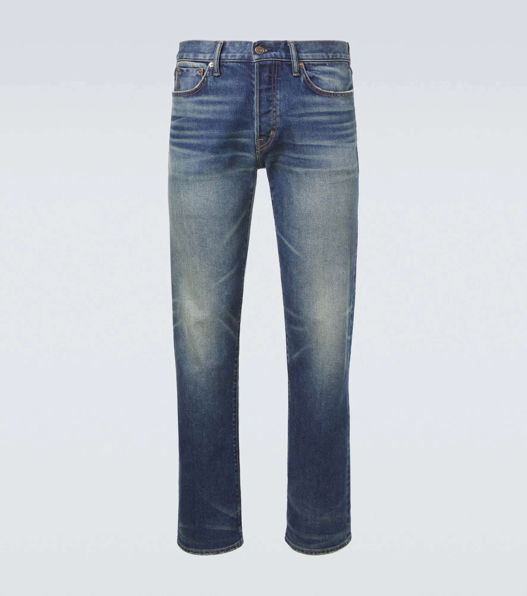 Faded straight jeans - 1