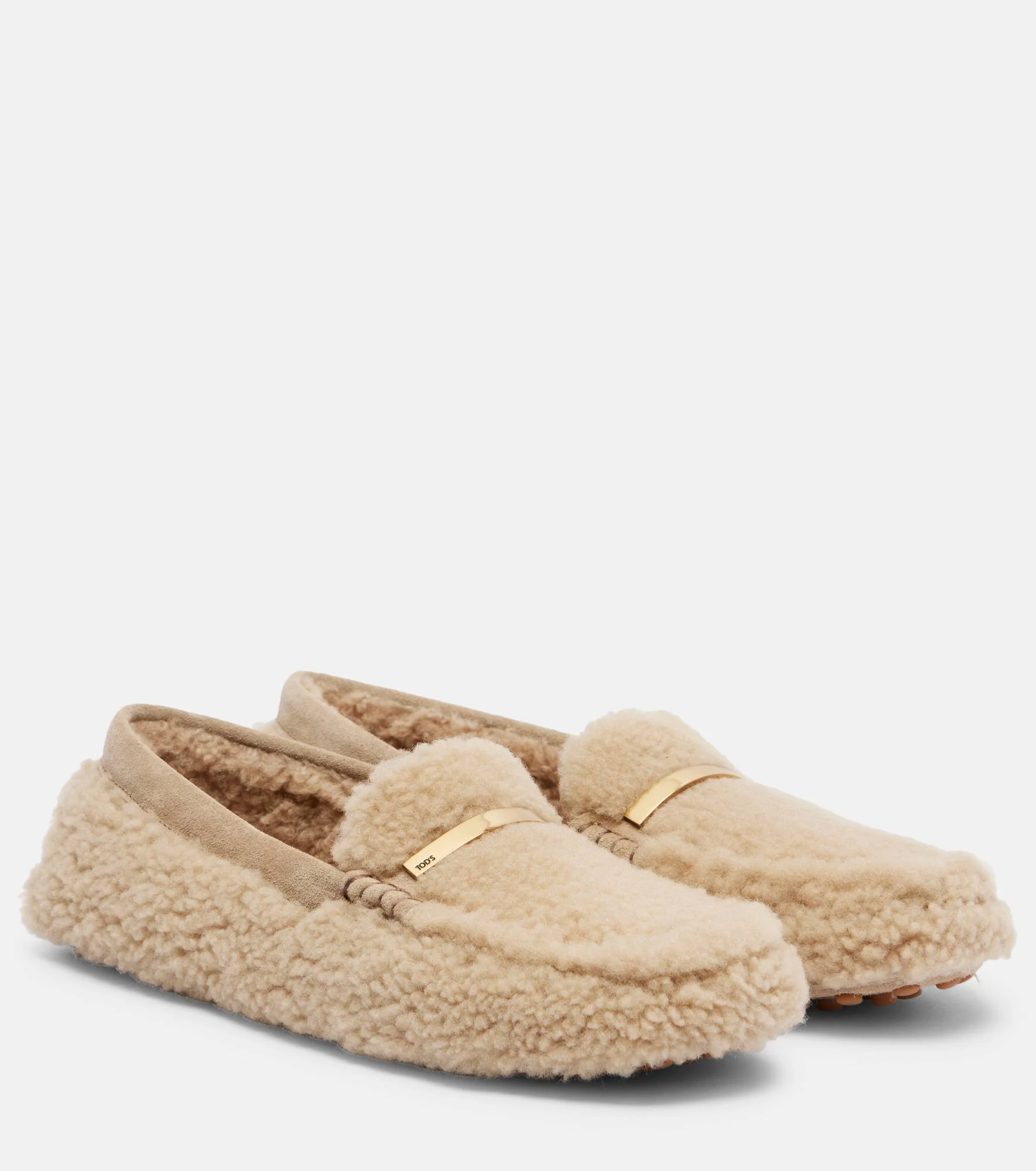 Gommino suede-trimmed driving shoes - 1
