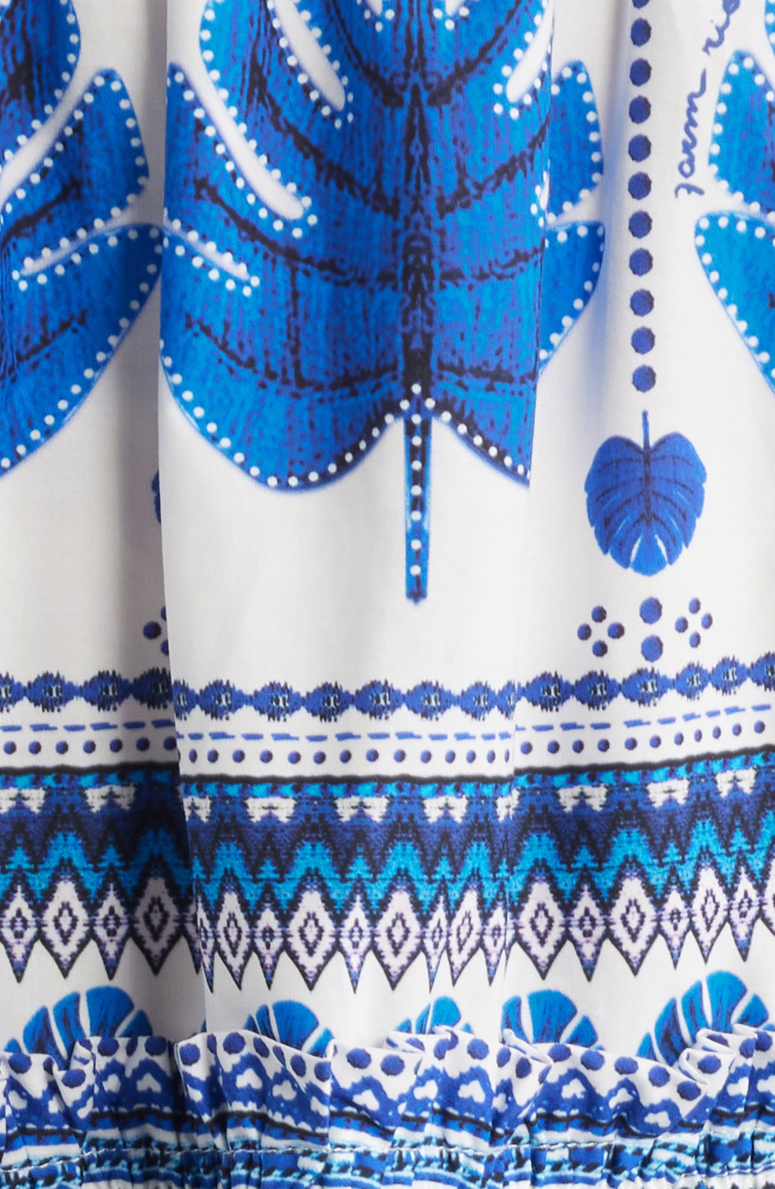 FARM Rio Zuli Mixed Print Cotton Mini Sundress in Off-White at Nordstrom - 6