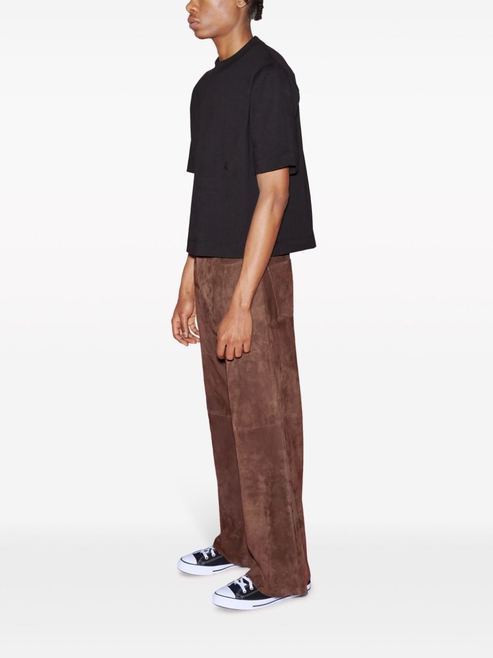 x Violet Getty cropped T-shirt - 4