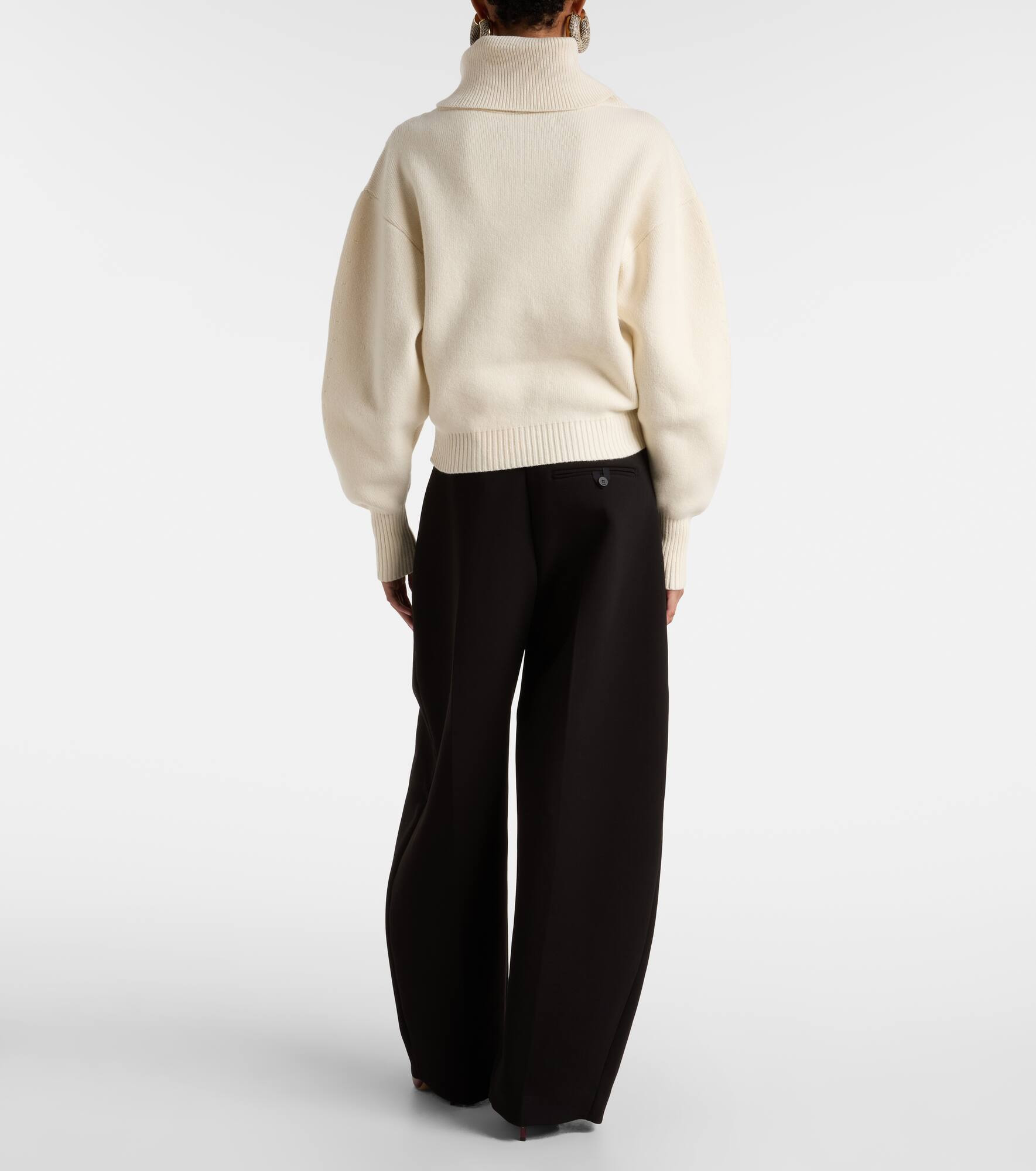 Balloon wool and cashmere sweater - 3