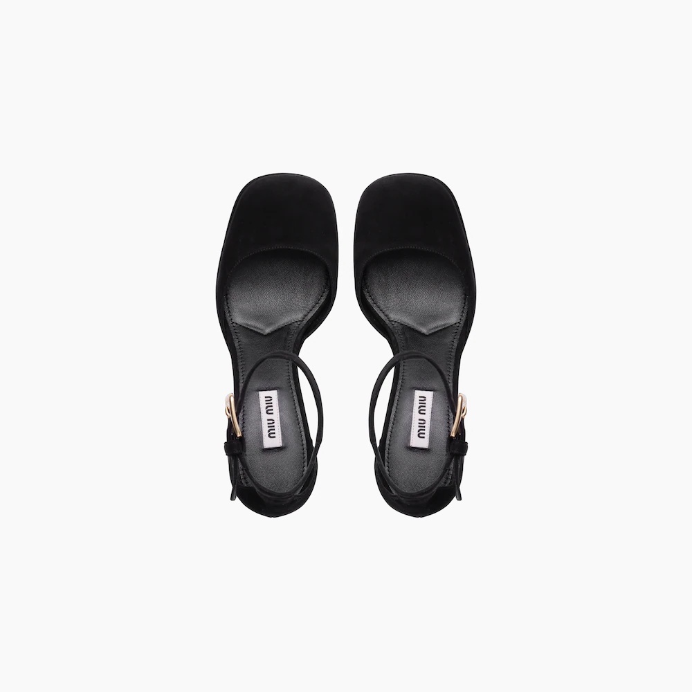 Suede platform pumps - 4