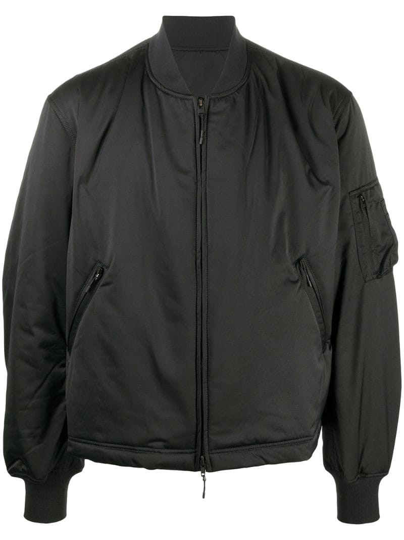 padded logo bomber jacket 1