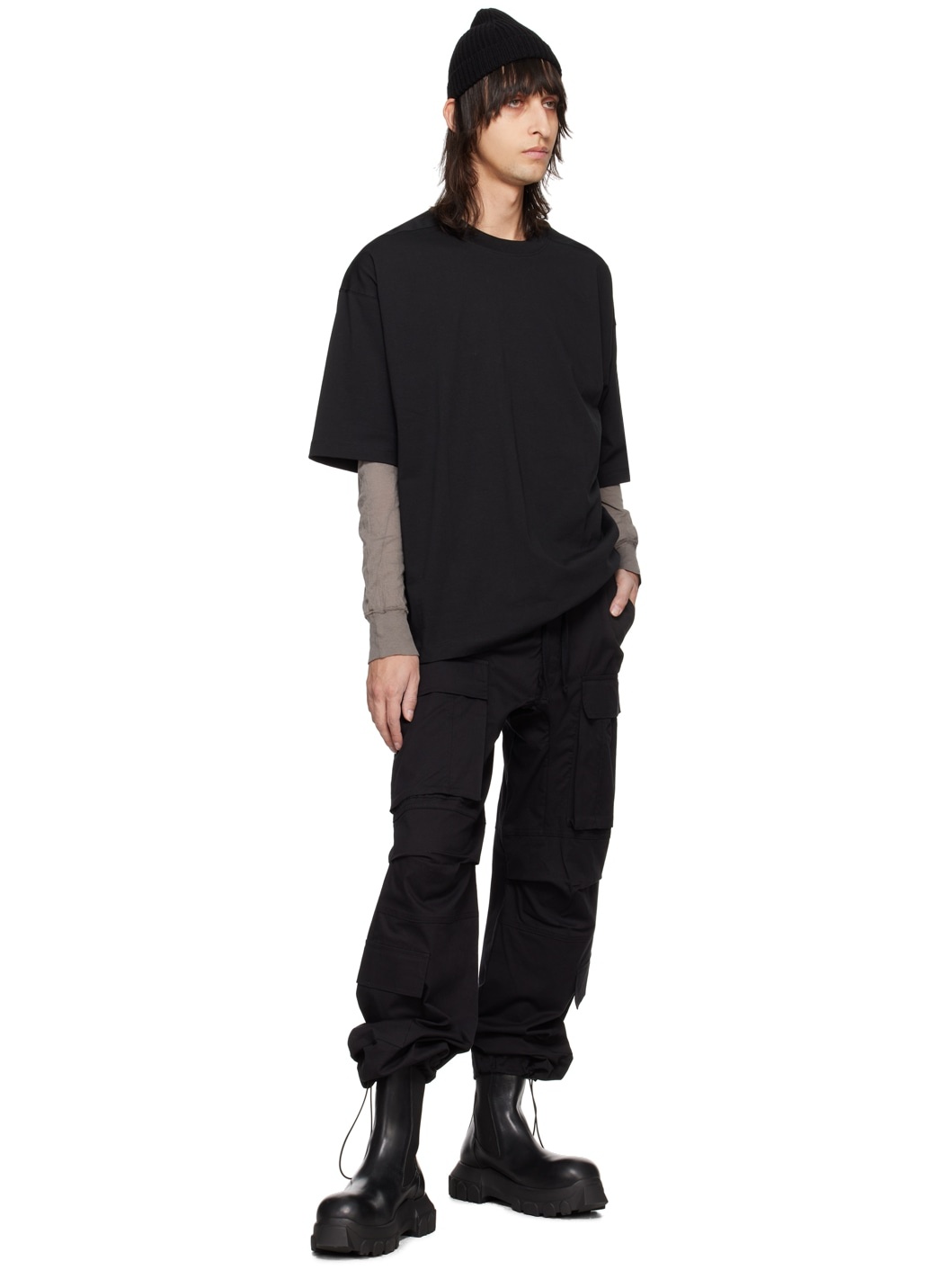 【関税込み】thom/krom ブラック M ST 441 カーゴパンツ thom/krom Black M ST 441 Cargo Pants | REVERSIBLE