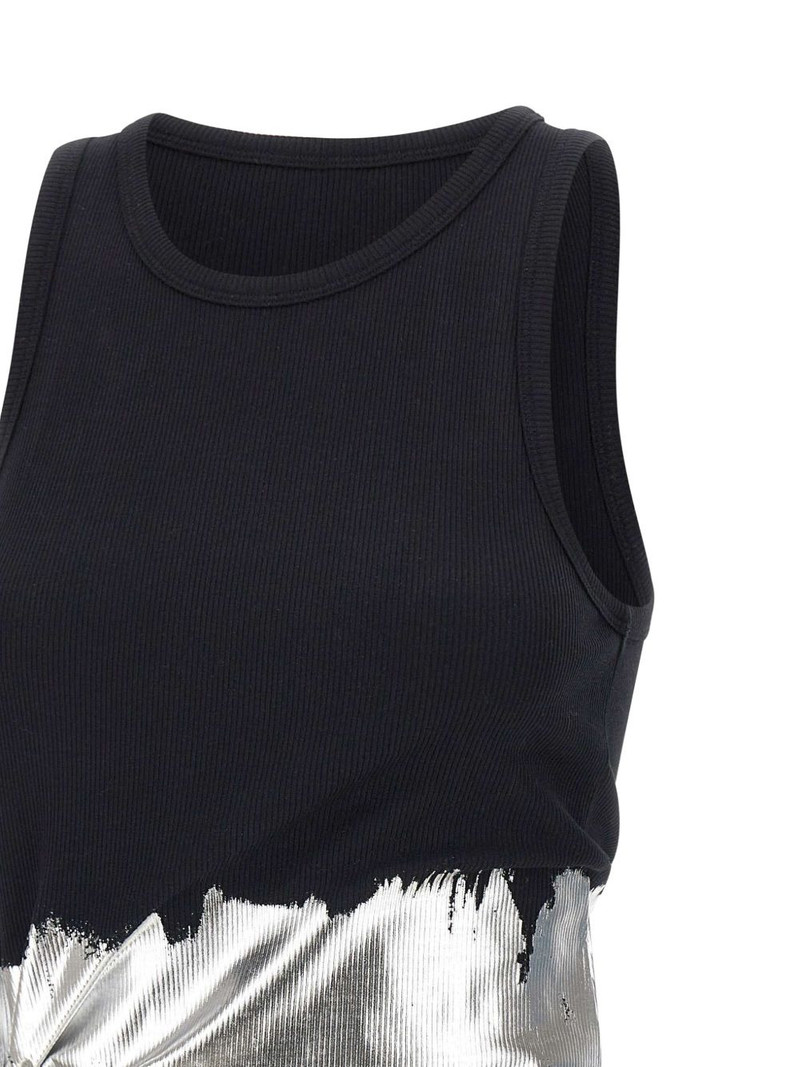 foil-finish asymmetric tank top 5