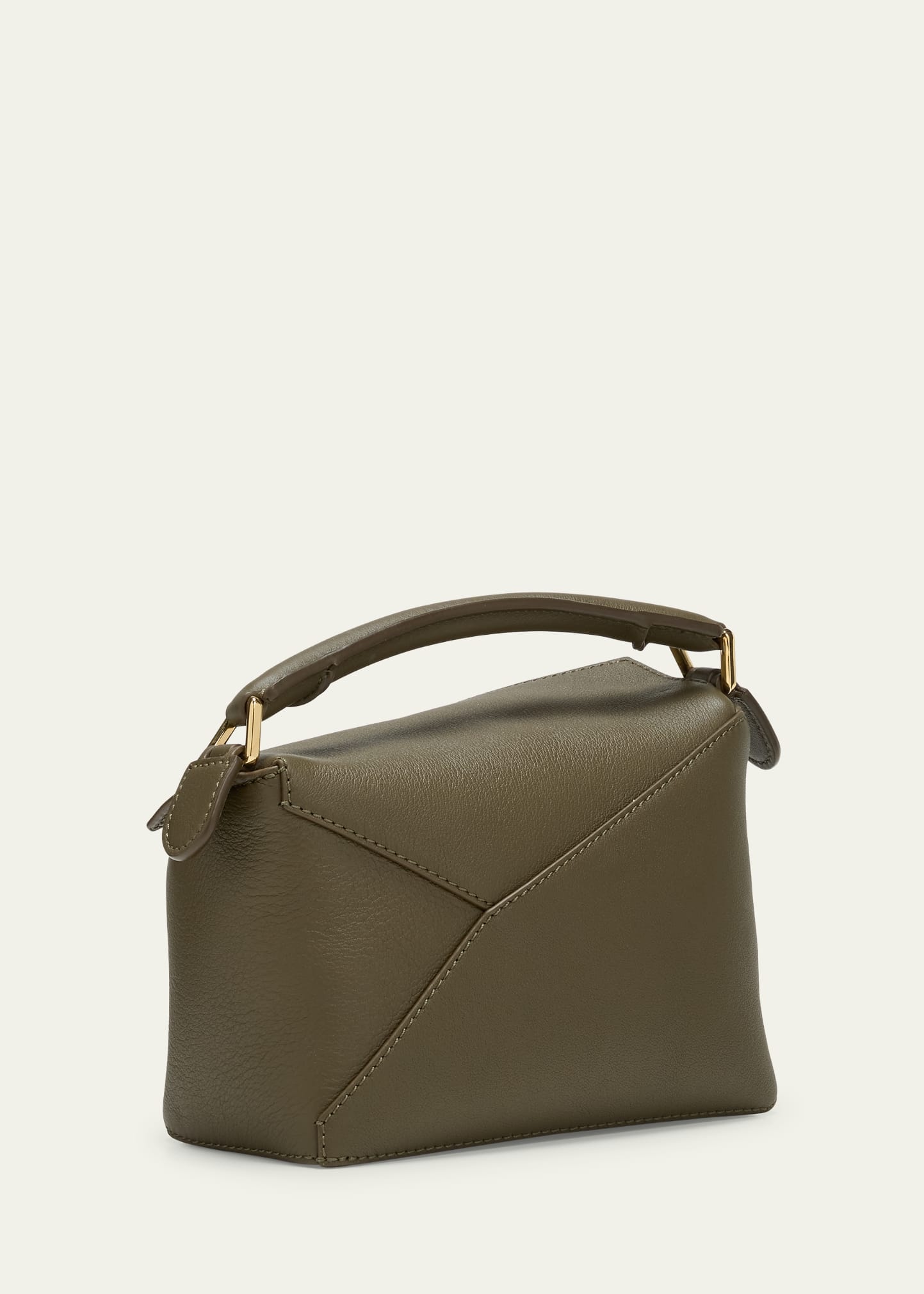 x Paula’s Ibiza Puzzle Edge Mini Top-Handle Bag in Leather - 3