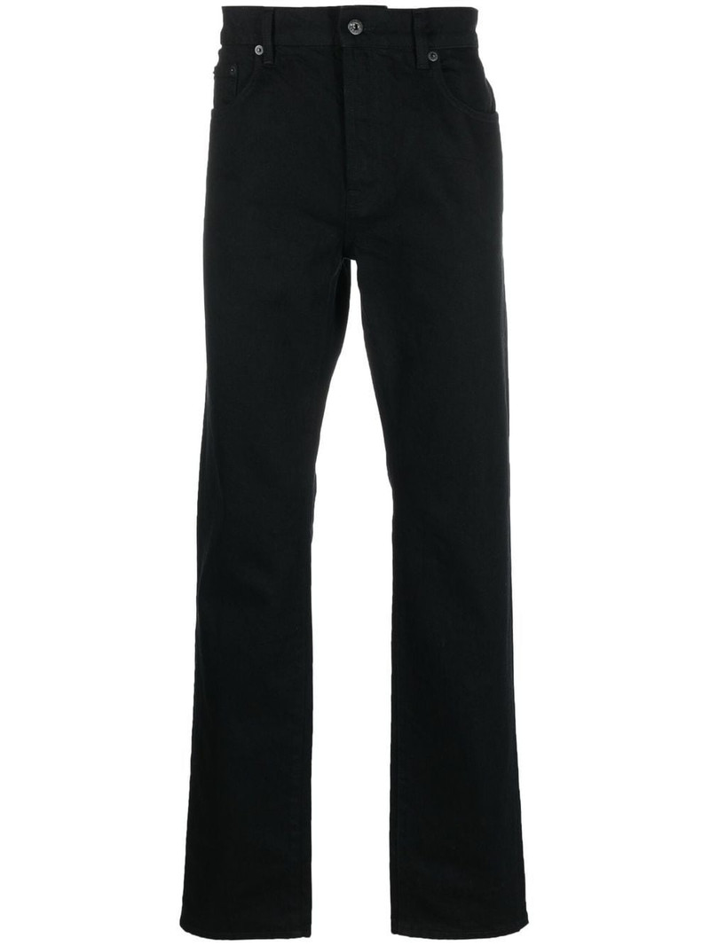 logo-patch denim jeans - 1