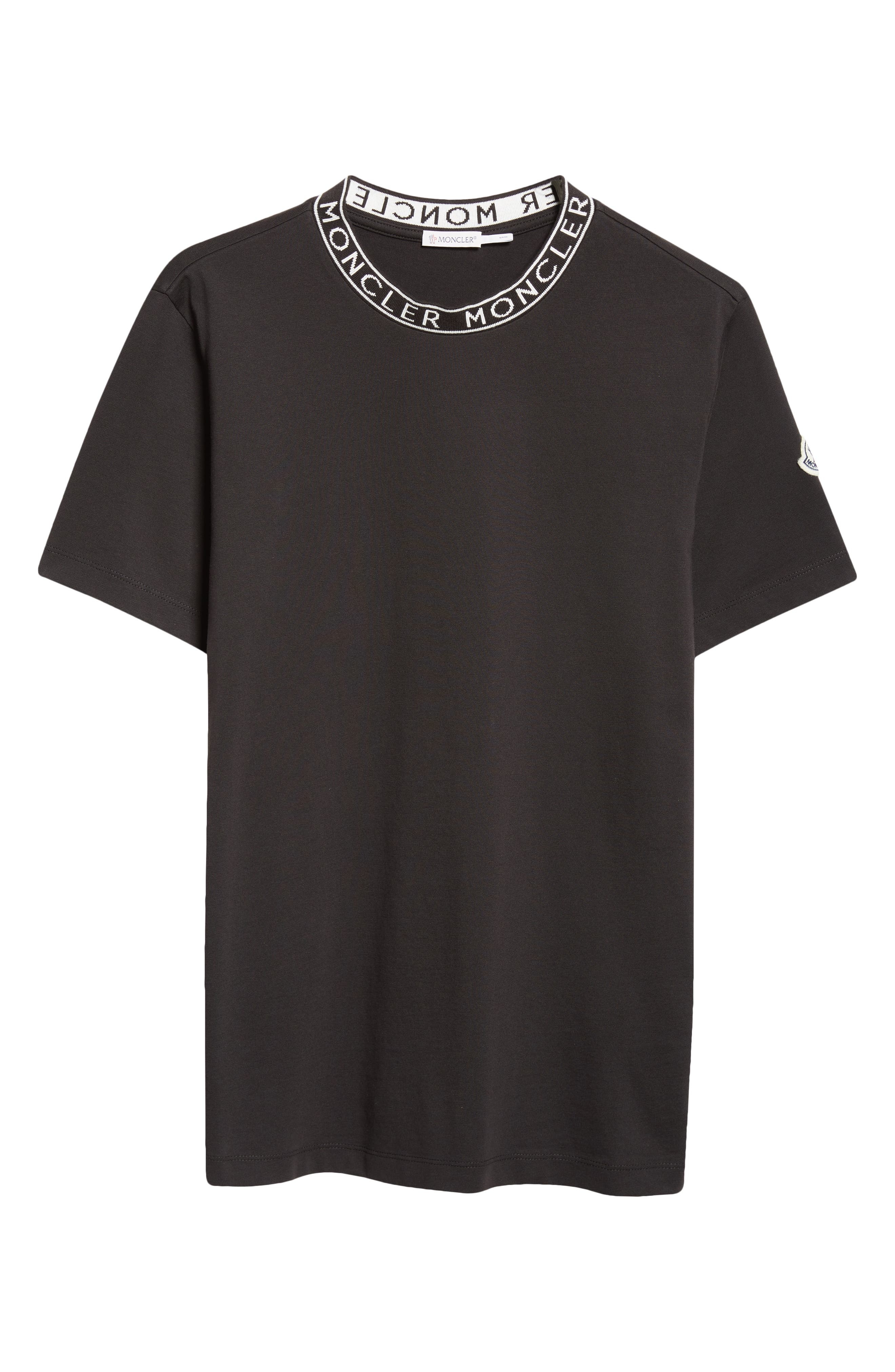 Moncler Logo Cotton T-Shirt in Black at Nordstrom - 5