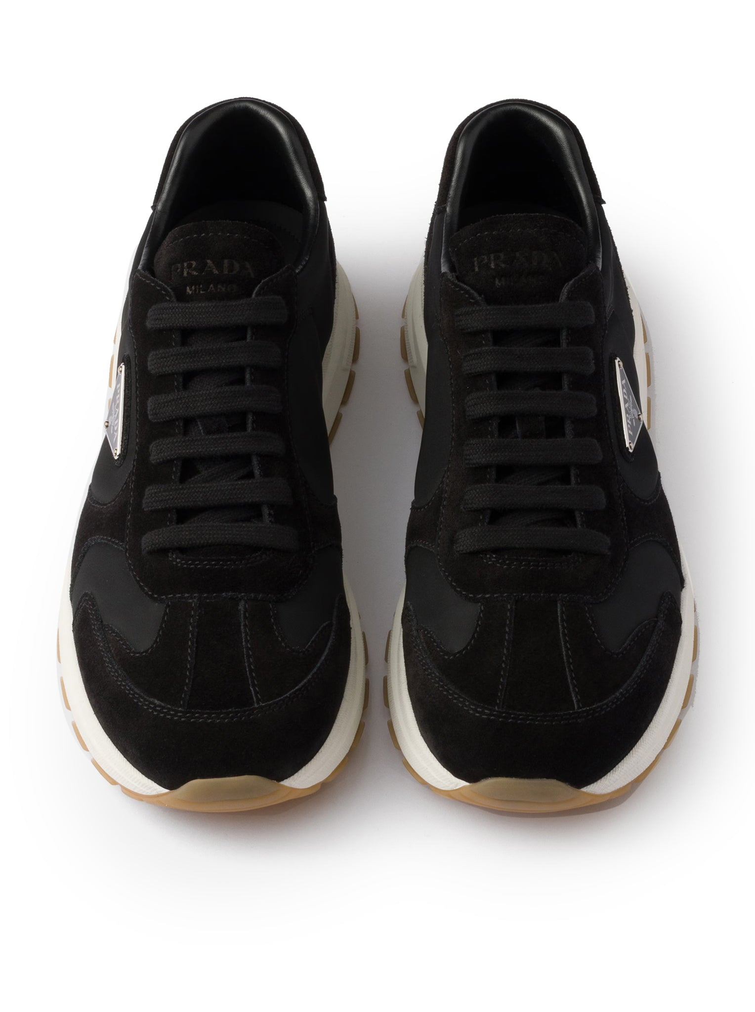 PRAX SUEDE AND RE-NYLON SNEAKERS - 5