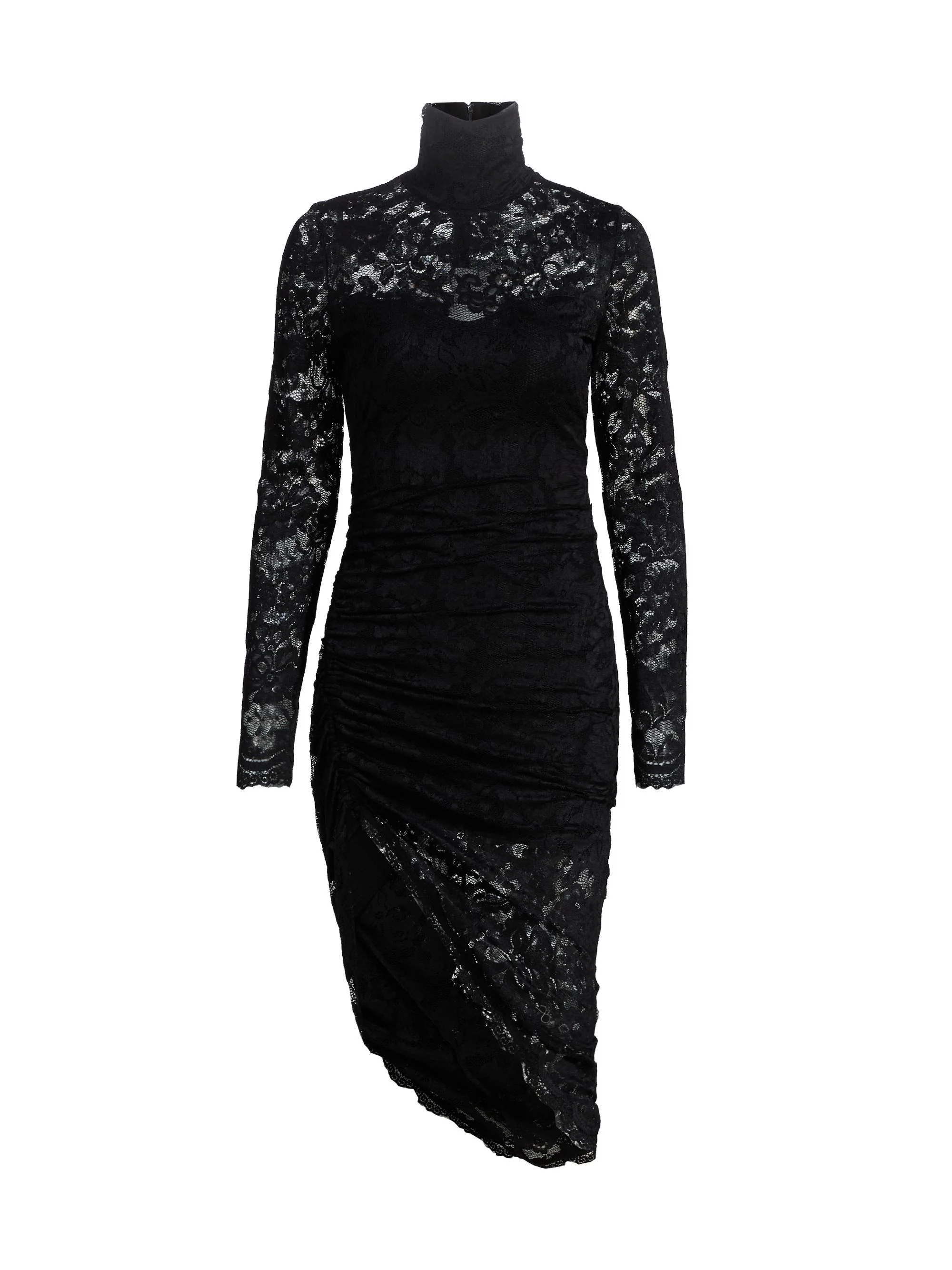 Women's Iria Floral Lace Midi-Dress - Black - 1