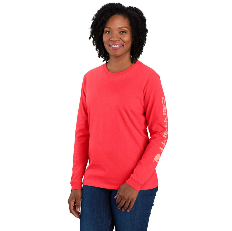 Women's Dearborn Loose LS Logo T-Shirt 1