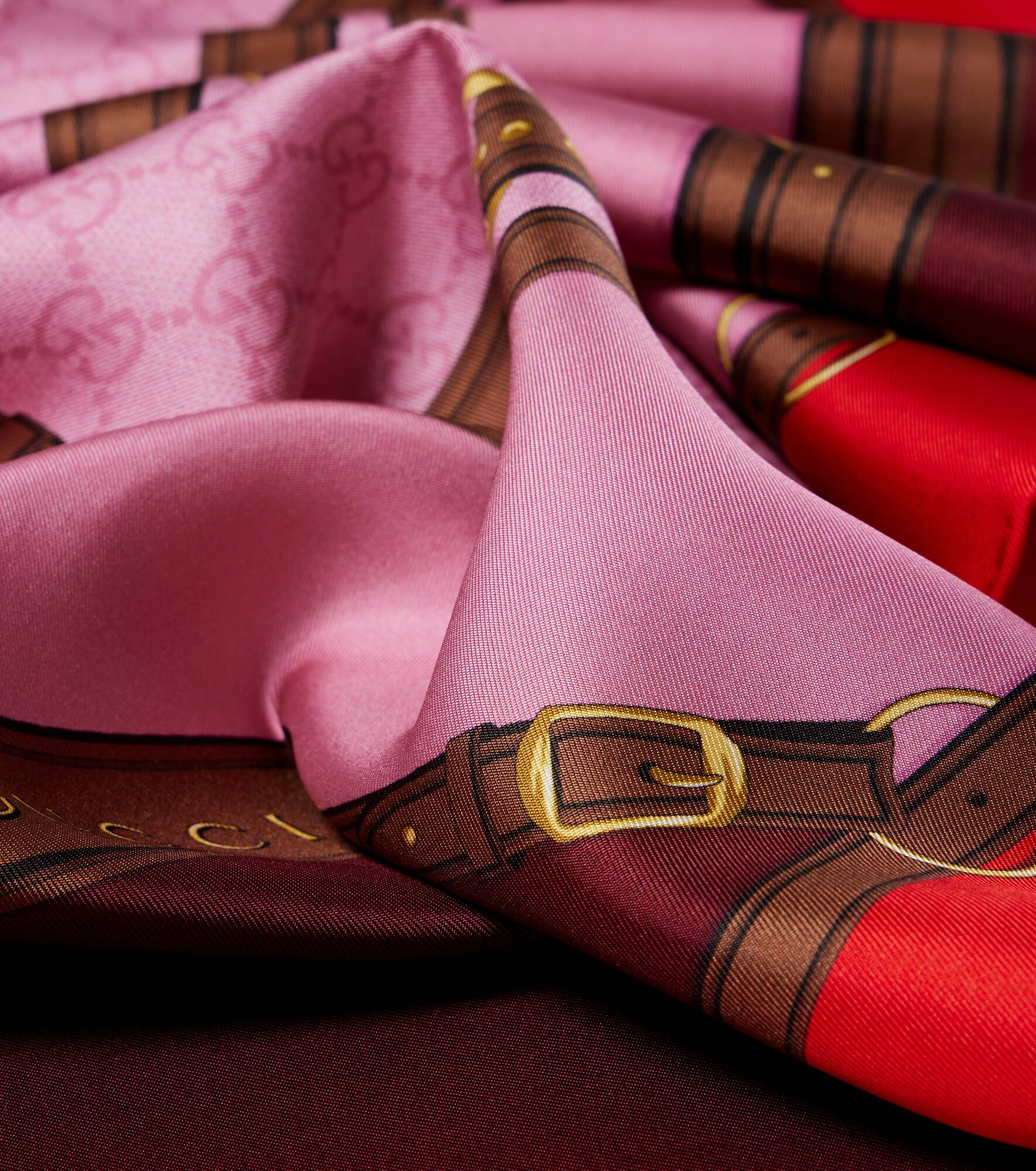 Printed silk scarf - 3