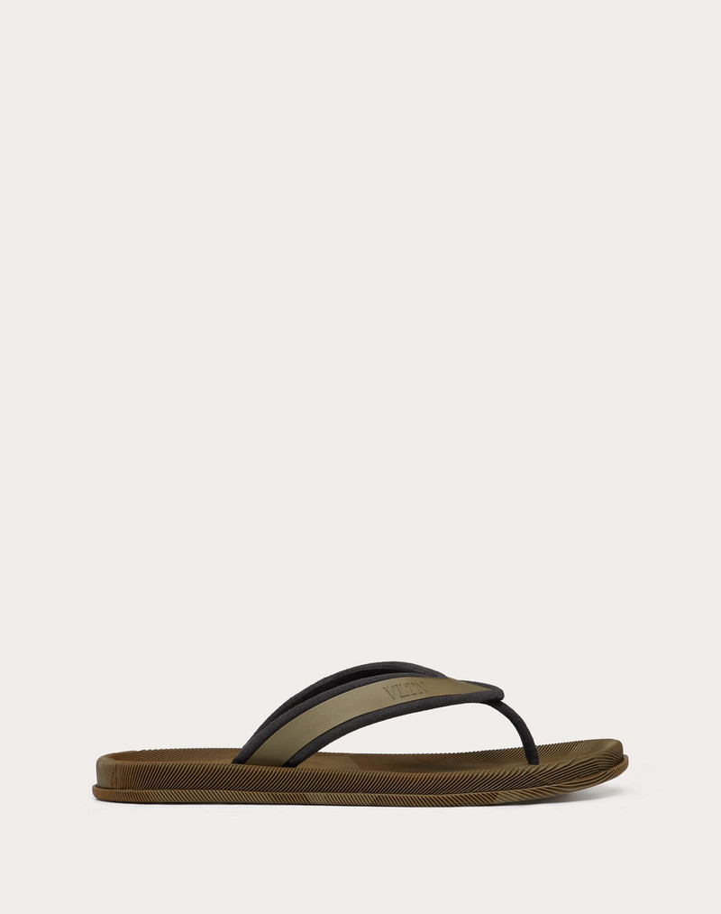 Alcantara and Rubber Flip Flop 1