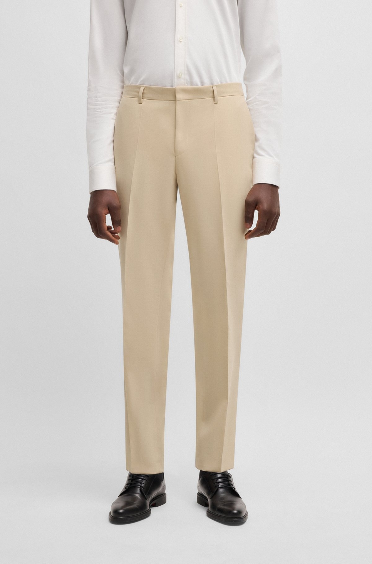 THREE-PIECE SLIM-FIT SUIT IN MOHAIR-LOOK DOBBY - 6