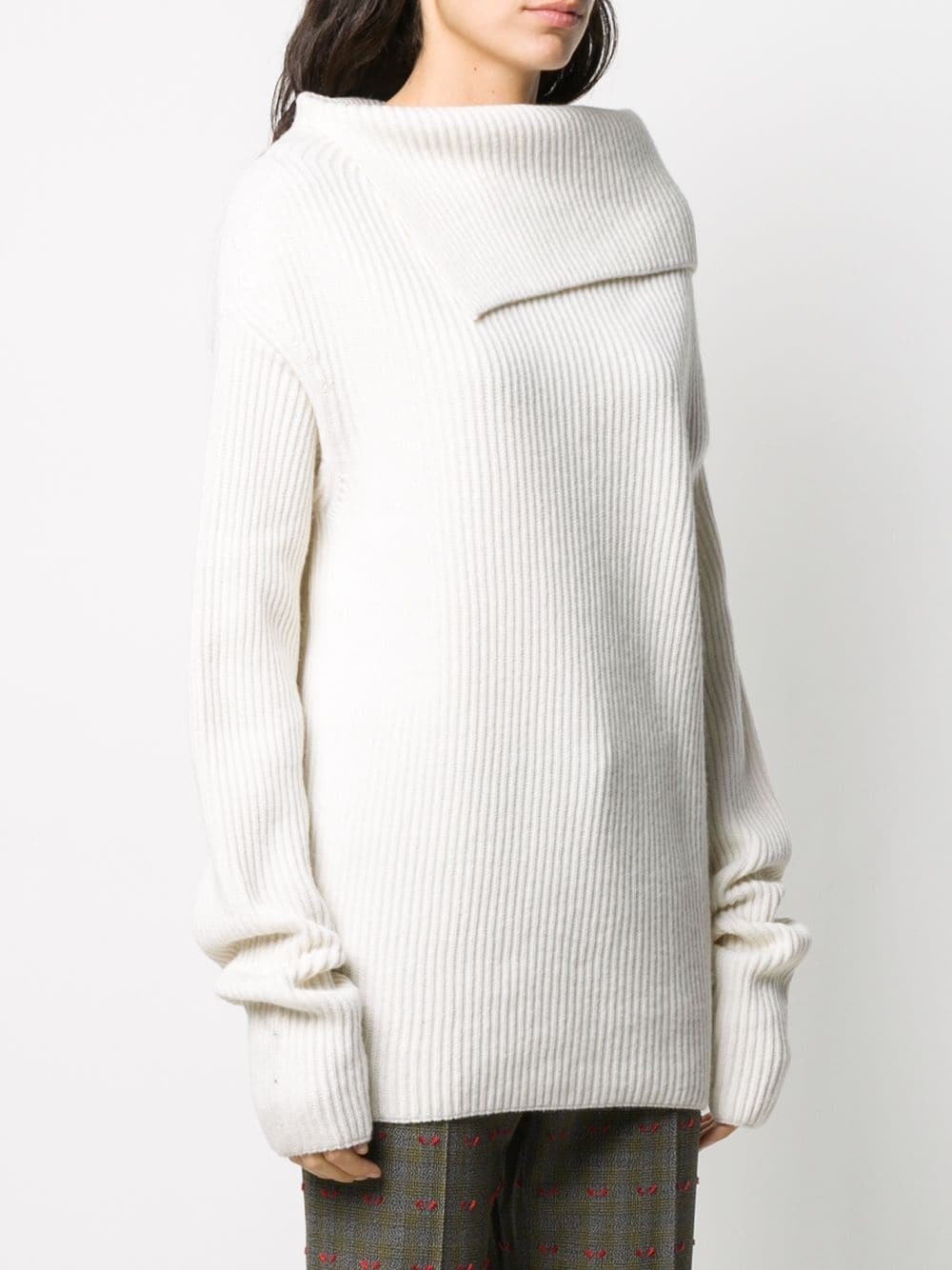 ribbed knit jumper - 3