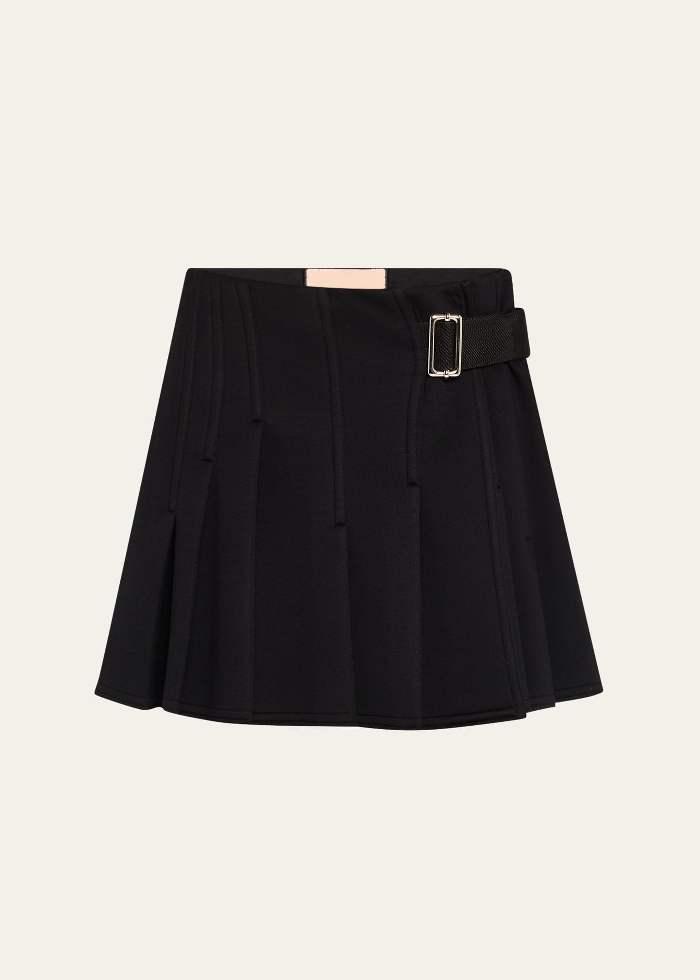 Pleated Mini Skirt - 1