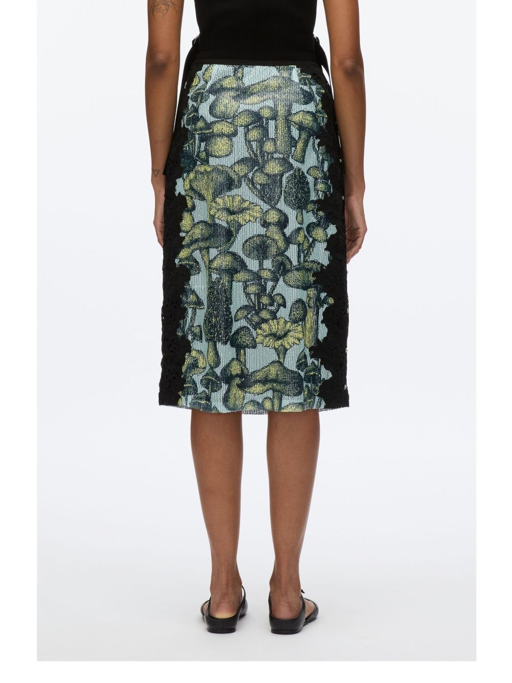 embroidery midi skirt - 5