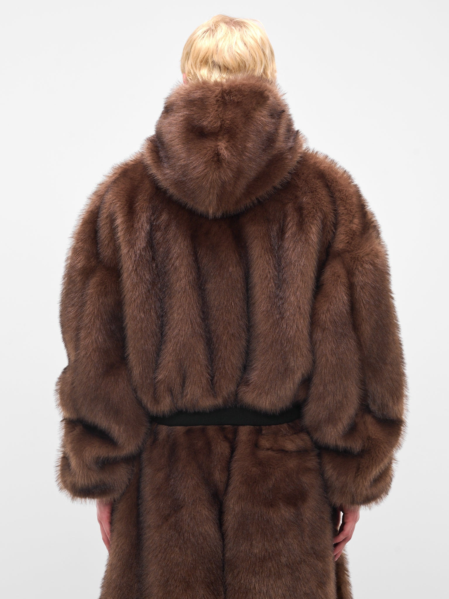 Brown Fur Yeti Outlaw Hoodie - 3