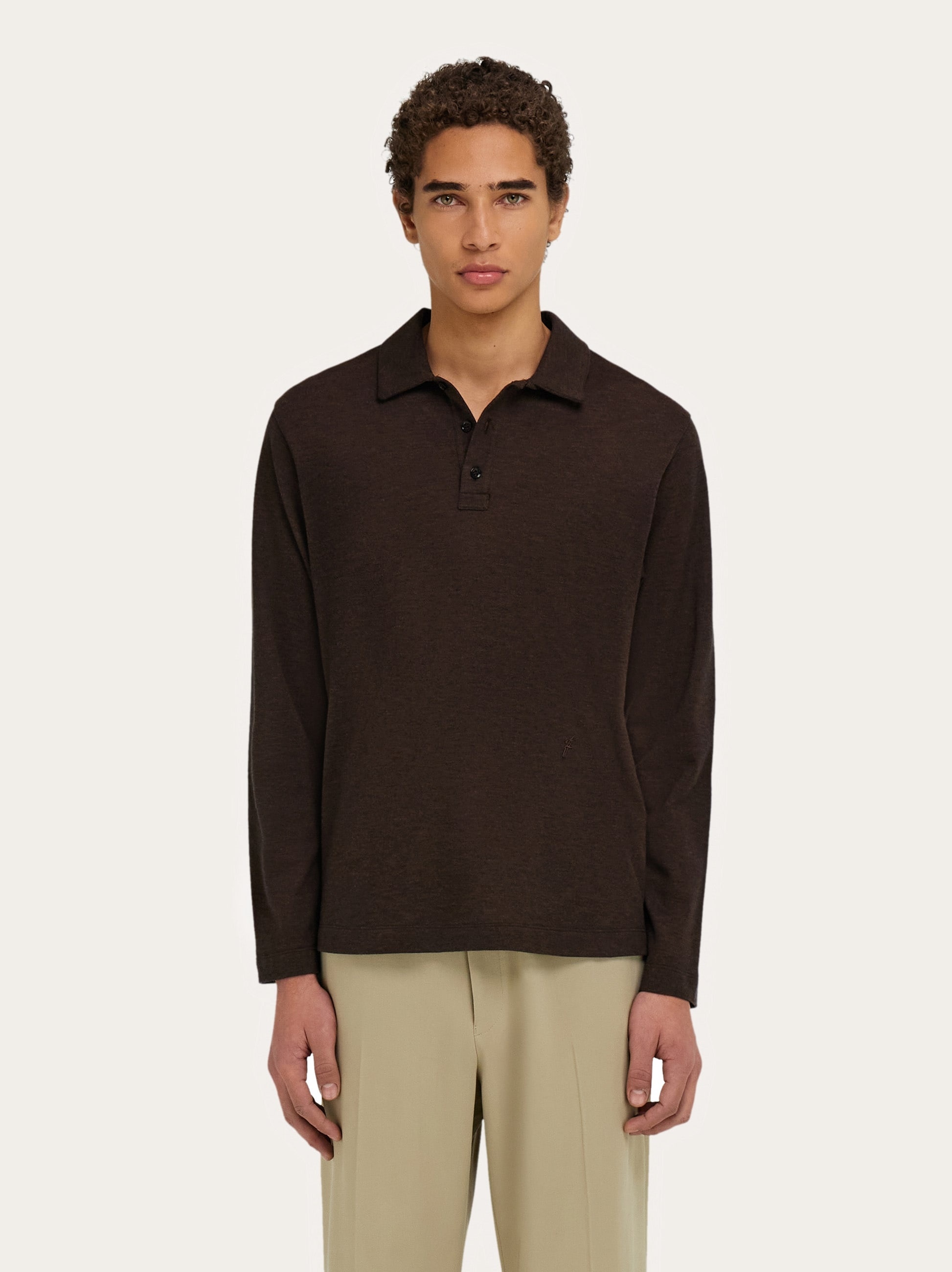 Long sleeve polo shirt - 2