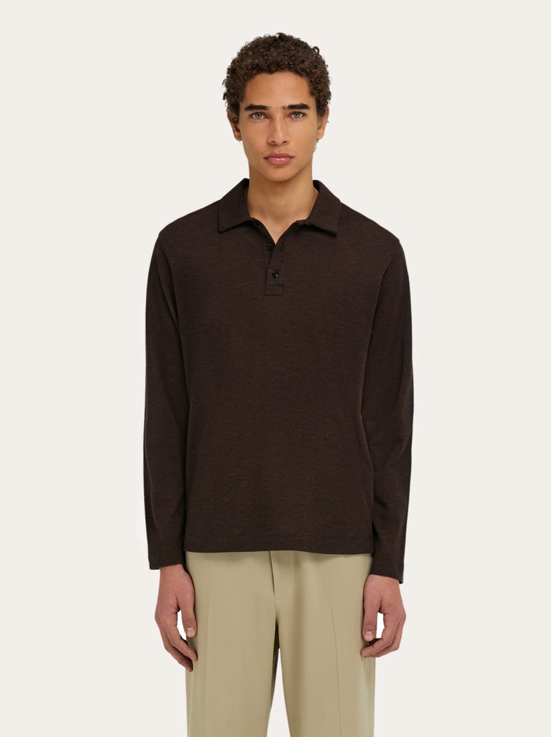 FERRAGAMO Long sleeve polo shirt outlook