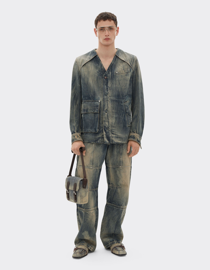 Ferrari Acid-washed denim trousers outlook