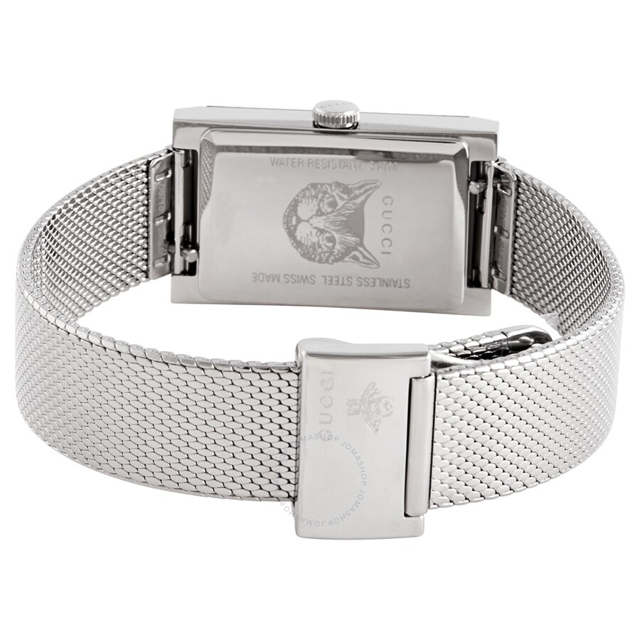Gucci G-Frame Quartz Green and Red Web Mother of Pearl Dial Ladies Watch YA147401 - 3