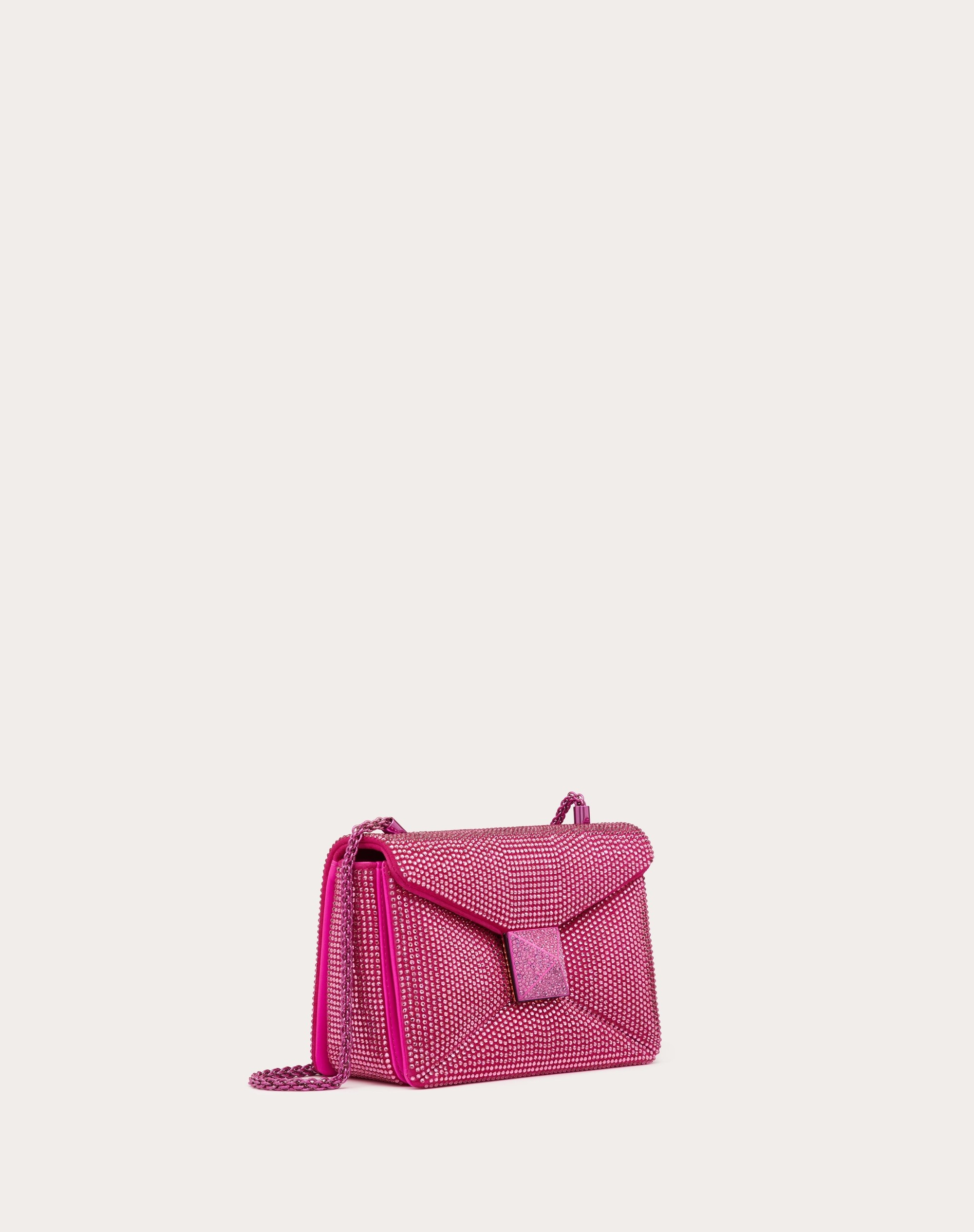 ONE STUD SMALL BAG WITH CHAIN AND RHINESTONE EMBROIDERY - 2