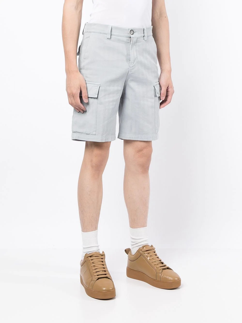 striped cargo shorts - 3