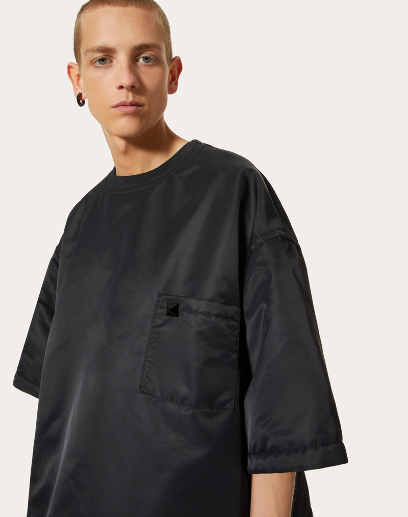 NYLON T-SHIRT WITH STUD DETAIL 5