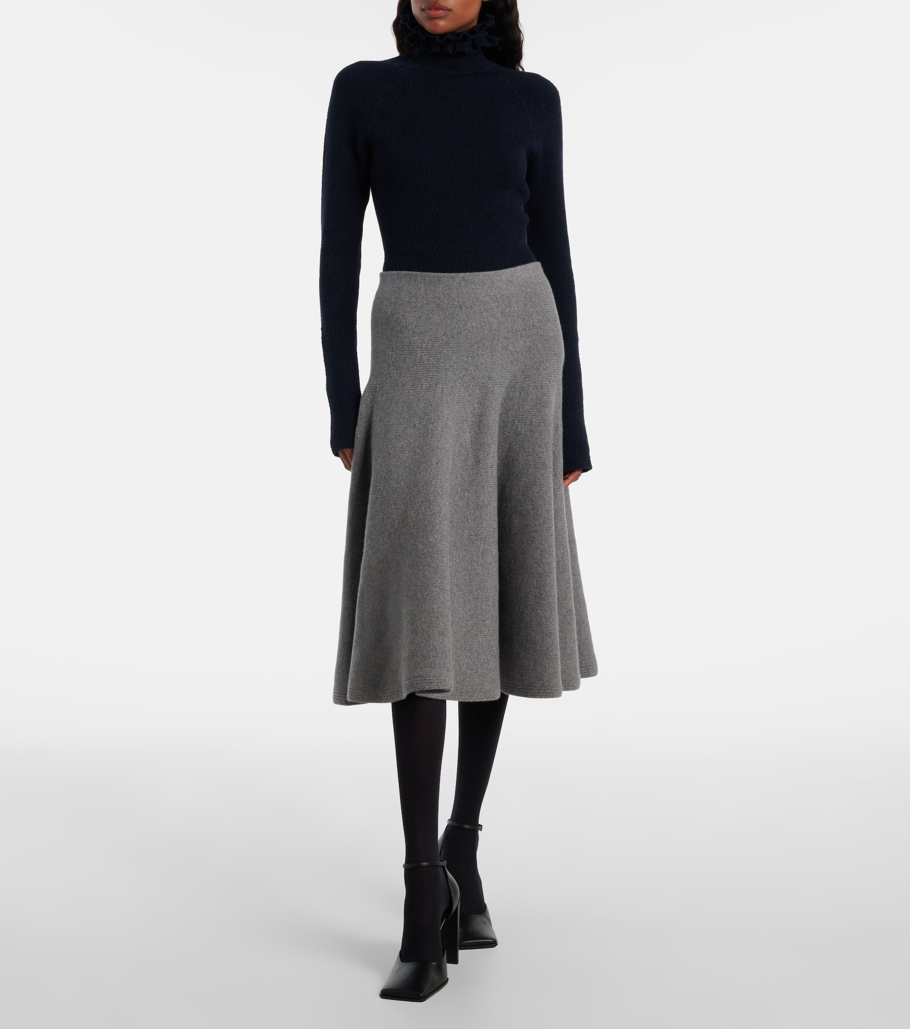 Wool and silk-blend turtleneck sweater - 2