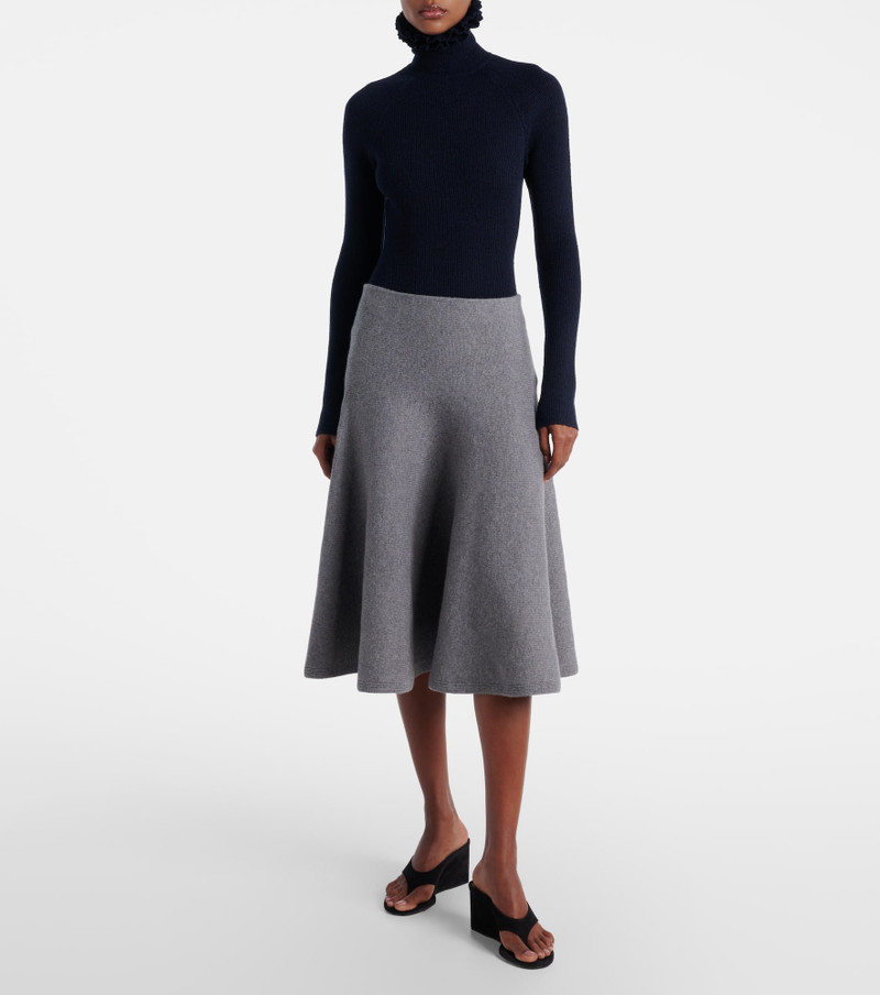 Alaïa Wool and silk-blend turtleneck sweater outlook