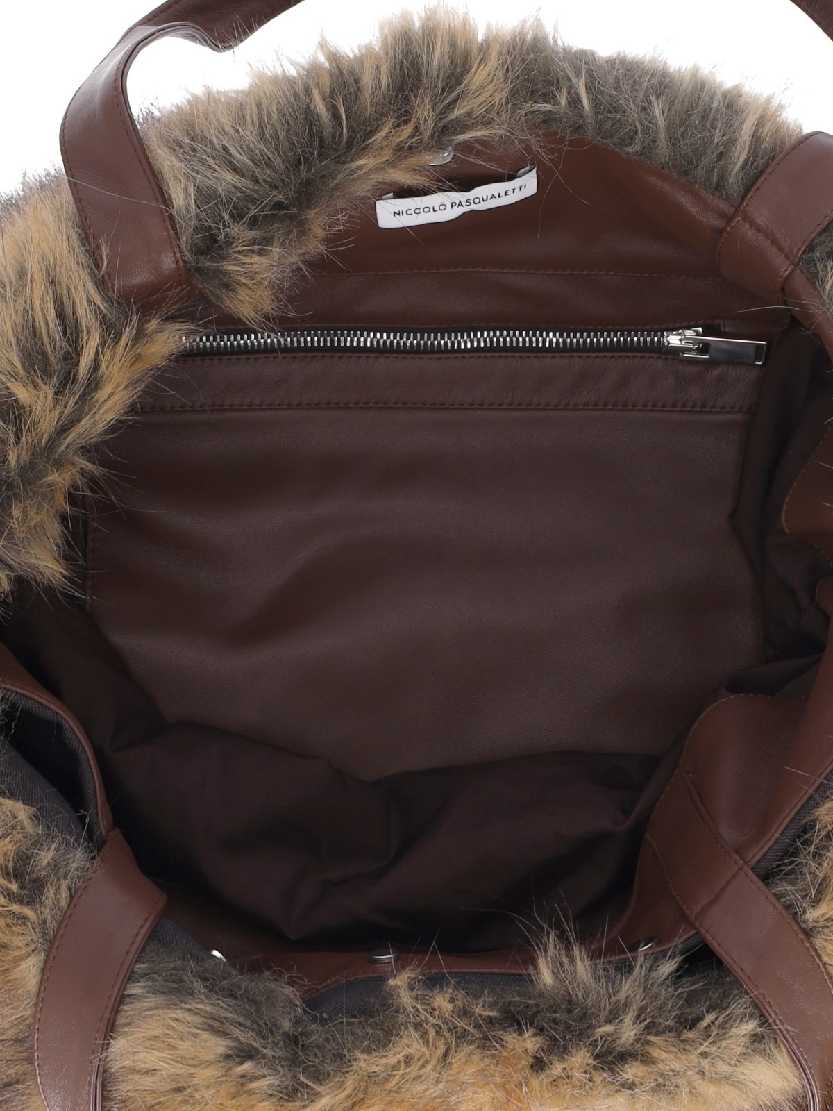 FAUX FUR TOTE BAG - 6