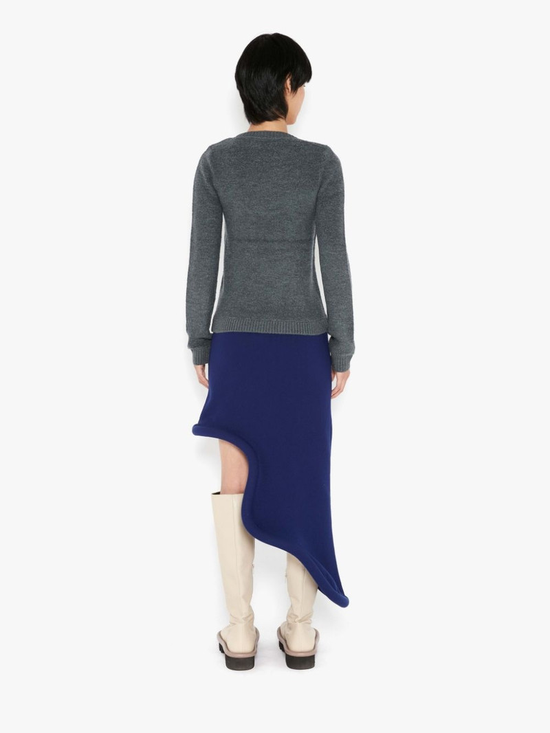 SCOOP NECK SEQUINS LOGO JUMPER 4