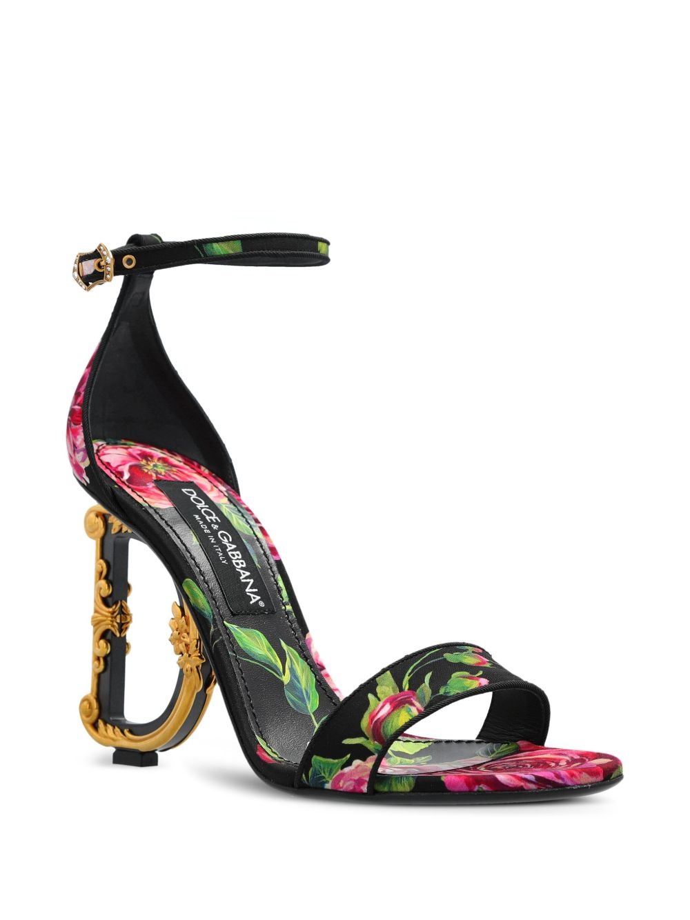 115mm floral-print sandals - 2