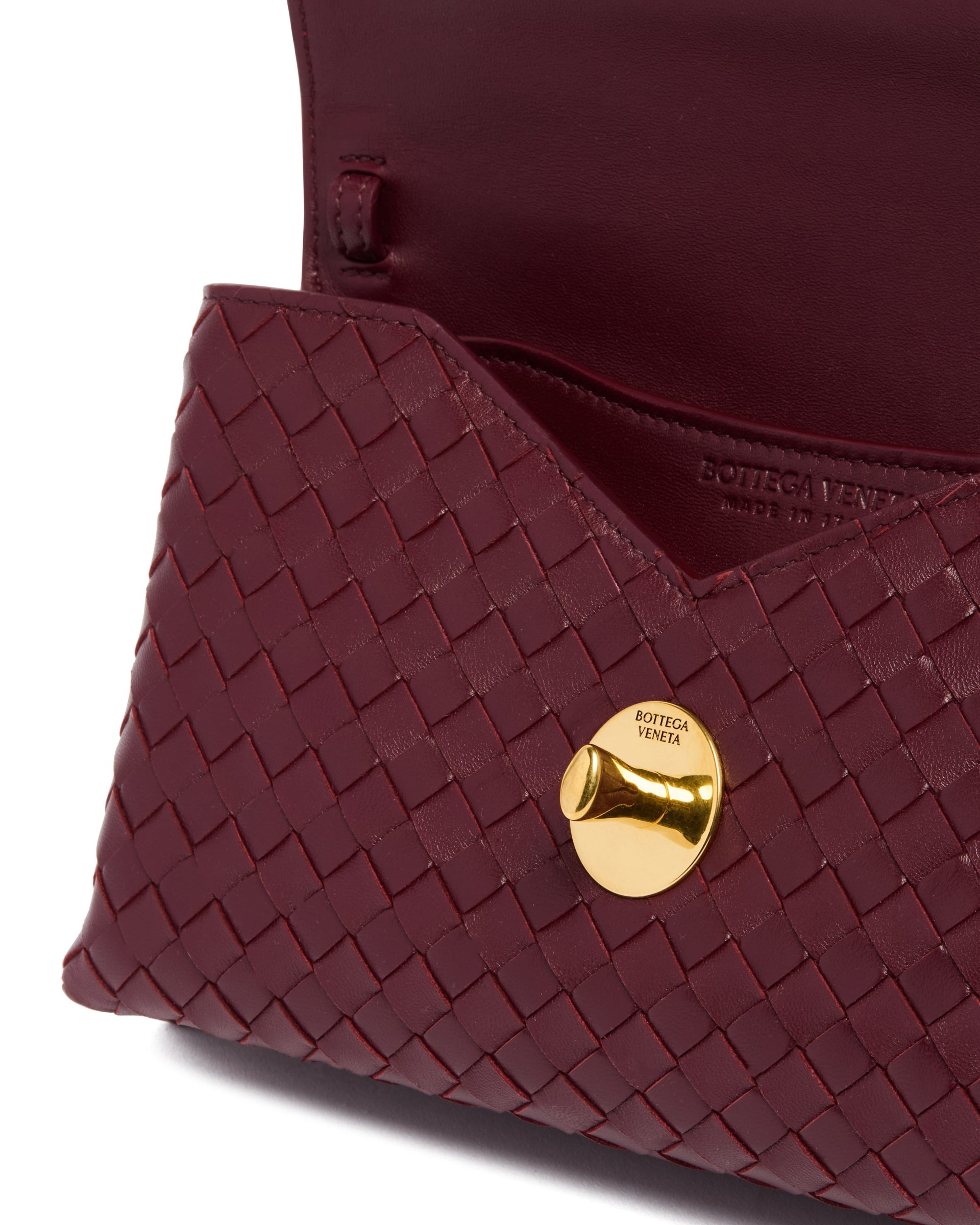 Burgundy Knot Lock Bag - 5