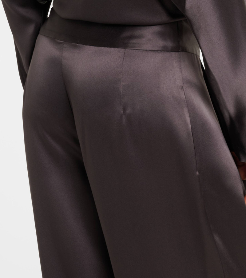 Silk satin wide-leg pants 6